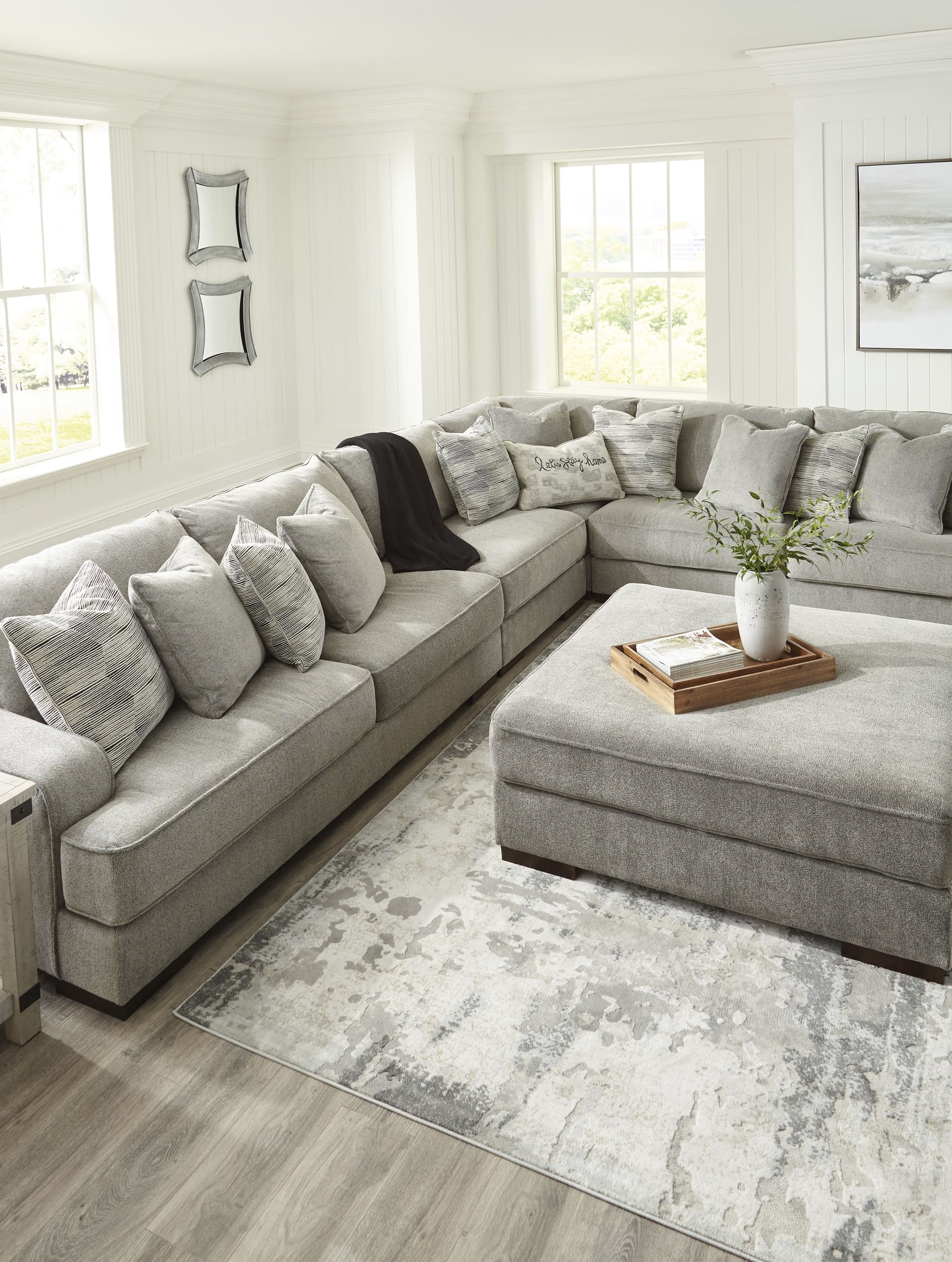 Bayless 5-Piece Polyester L-Shaped Sectional