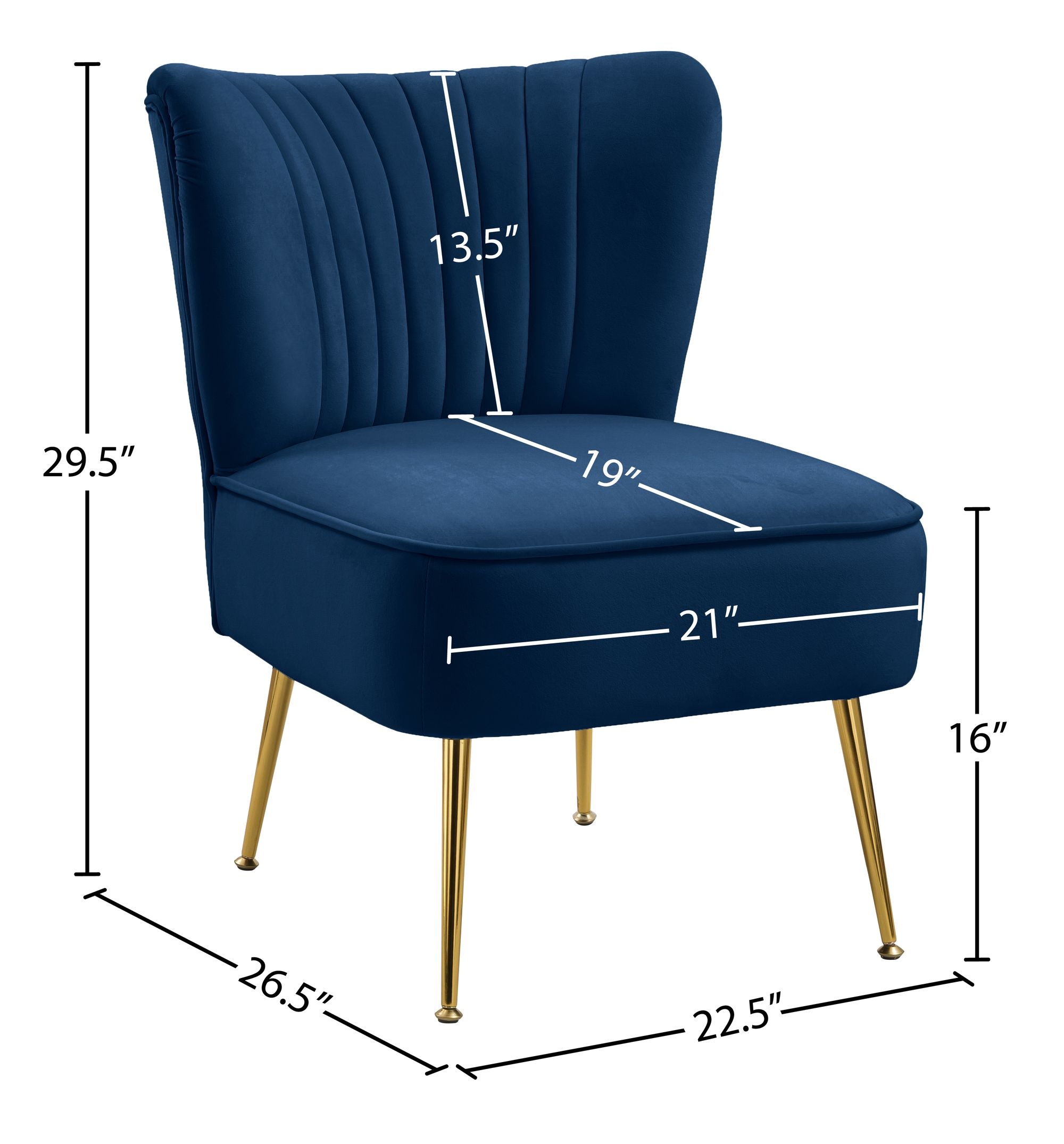 Tess Velvet Accent Chair