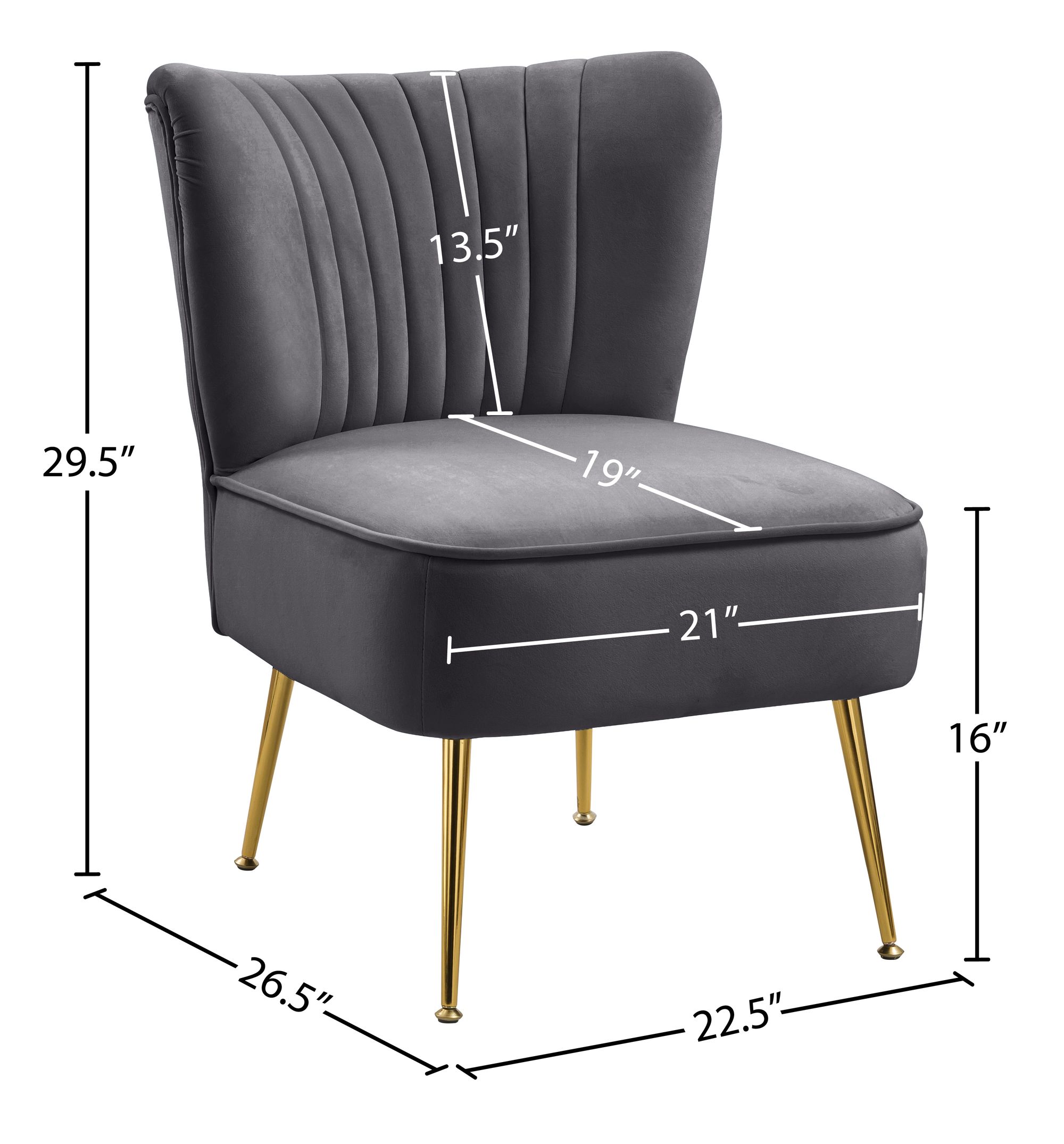 Tess Velvet Accent Chair