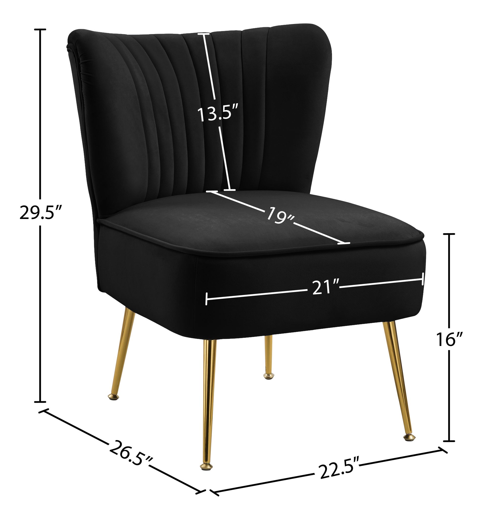 Tess Velvet Accent Chair