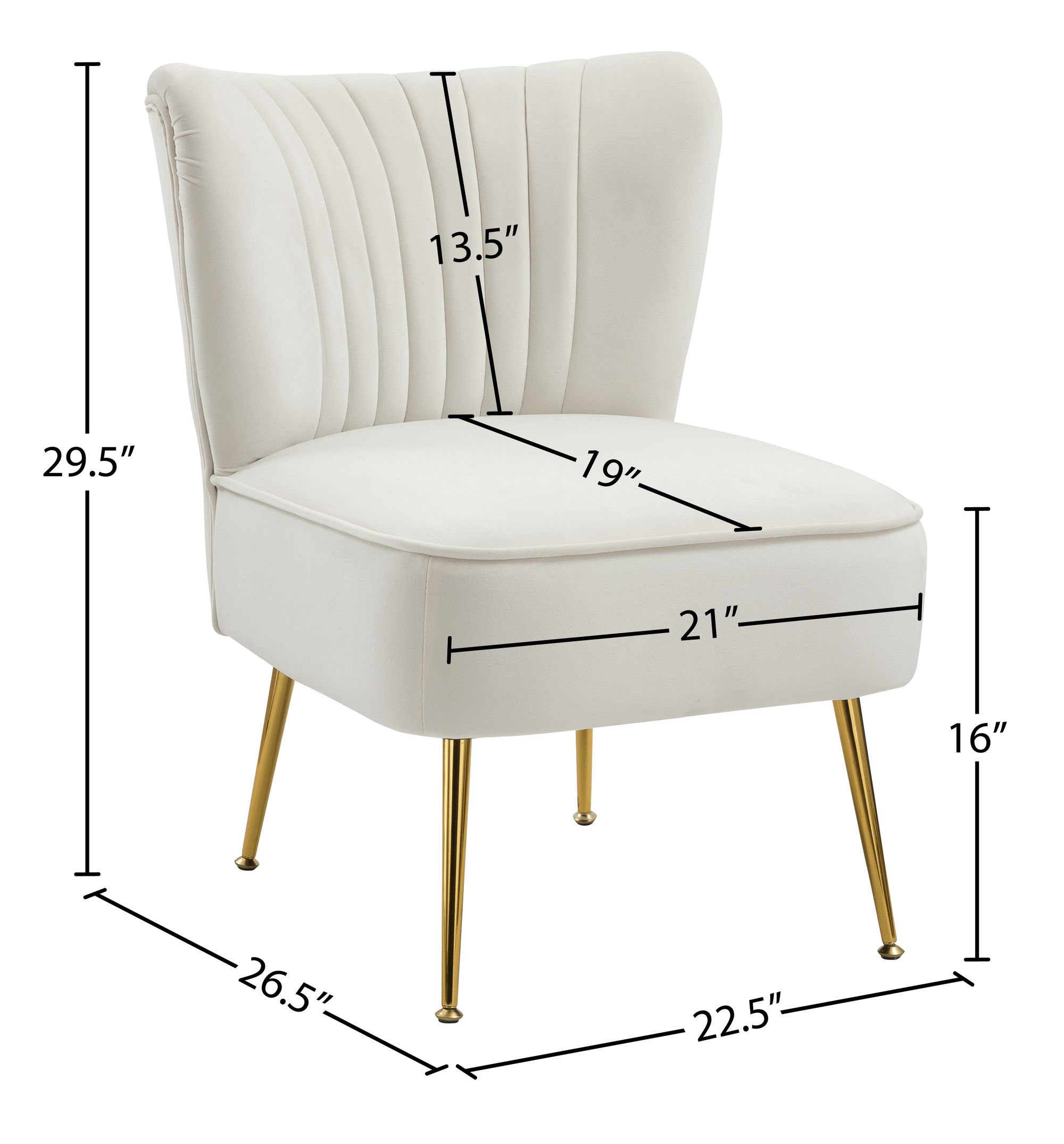 Tess Velvet Accent Chair