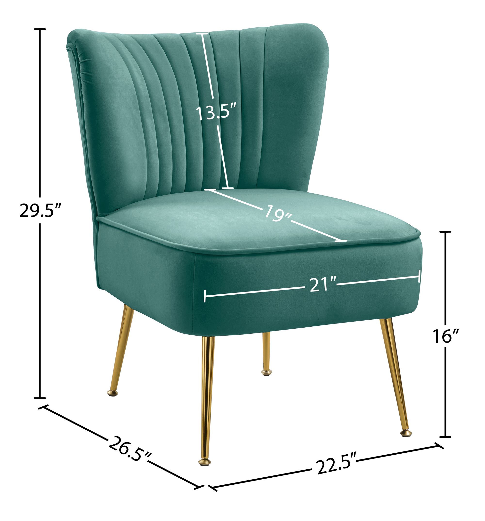 Tess Velvet Accent Chair