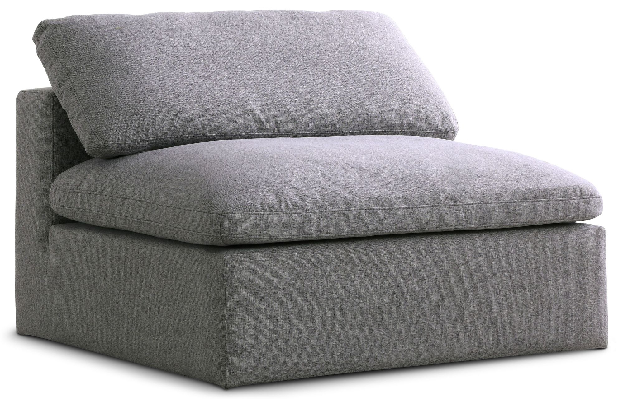 Serene Linen Fabric Deluxe Comfort Armless Chair