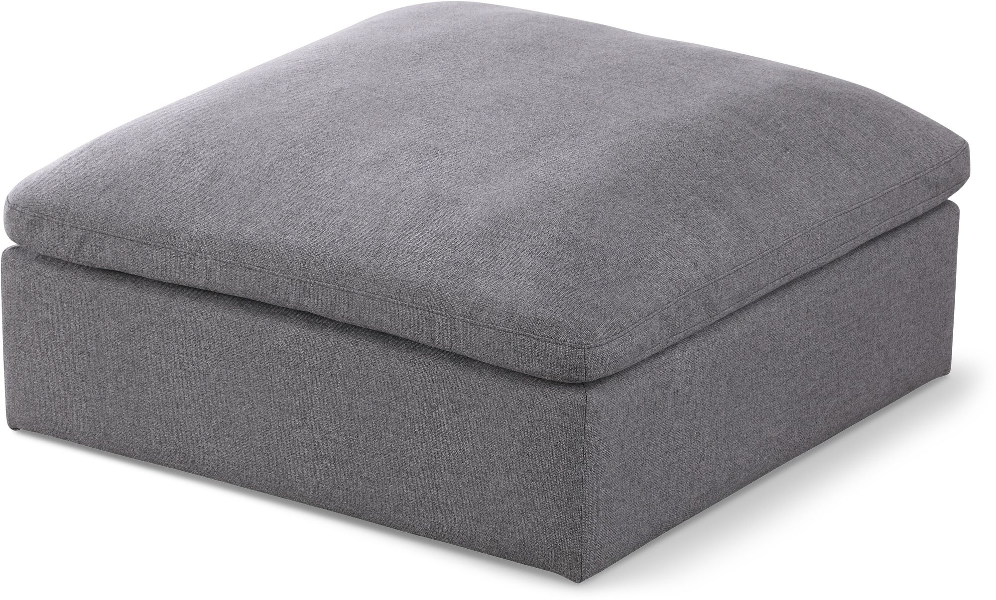 Serene Linen Fabric Deluxe Comfort Ottoman
