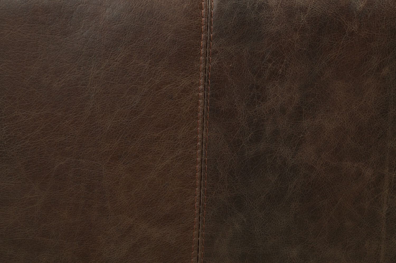 Winchester Distress Top Grain Leather/Aluminum Loveseat