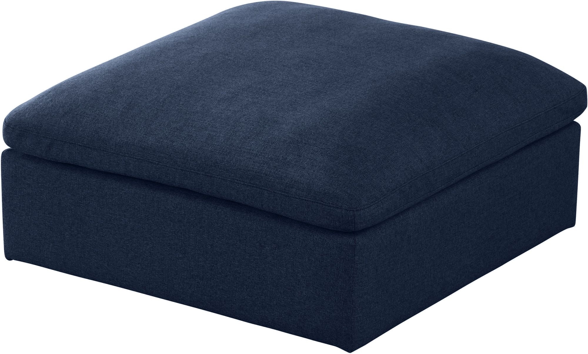 Serene Linen Fabric Deluxe Comfort Ottoman