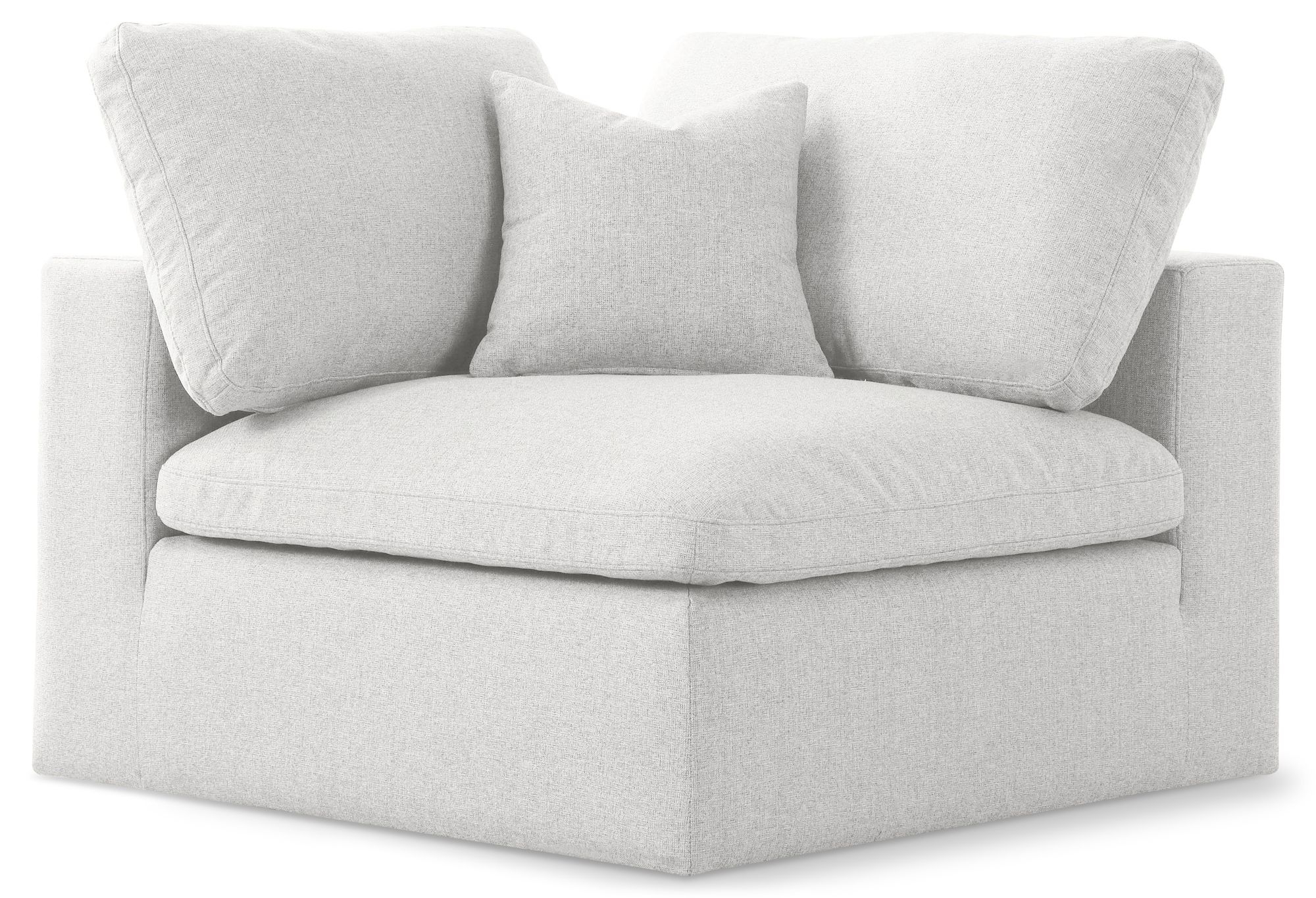 Serene Linen Fabric Deluxe Comfort Corner Chair