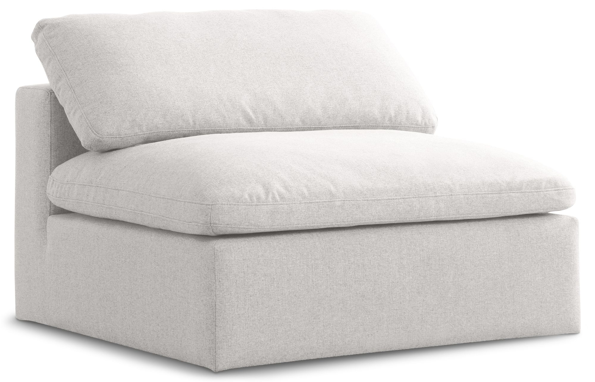 Serene Linen Fabric Deluxe Comfort Armless Chair