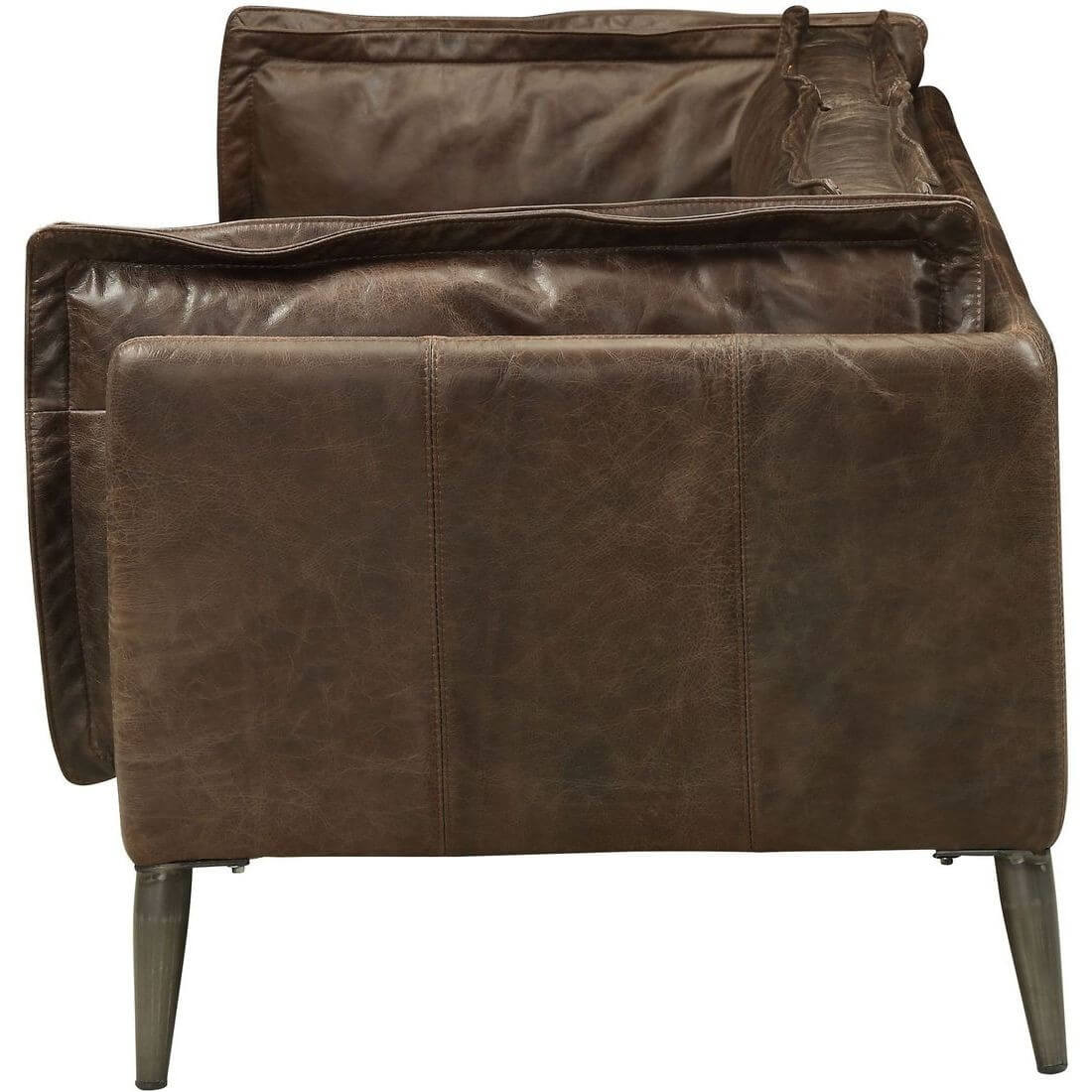 Porchester Distress Top Grain Leather Living Room Set