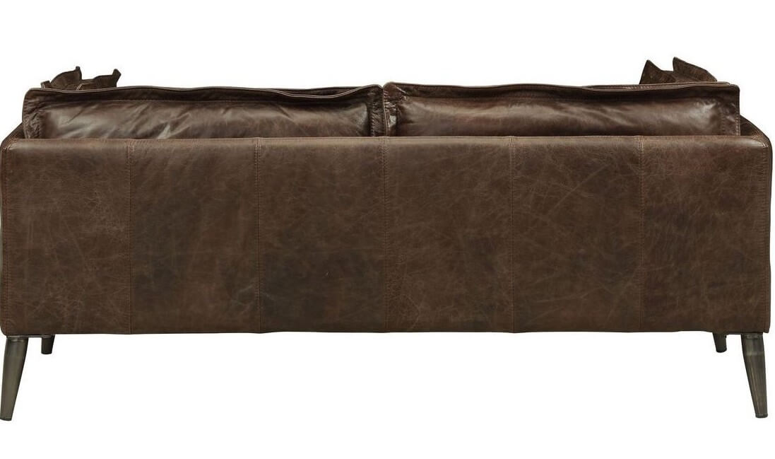 Porchester Distress Top Grain Leather Living Room Set