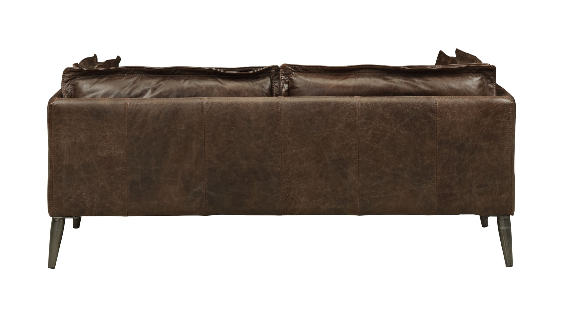 Porchester Distress Top Grain Leather Loveseat
