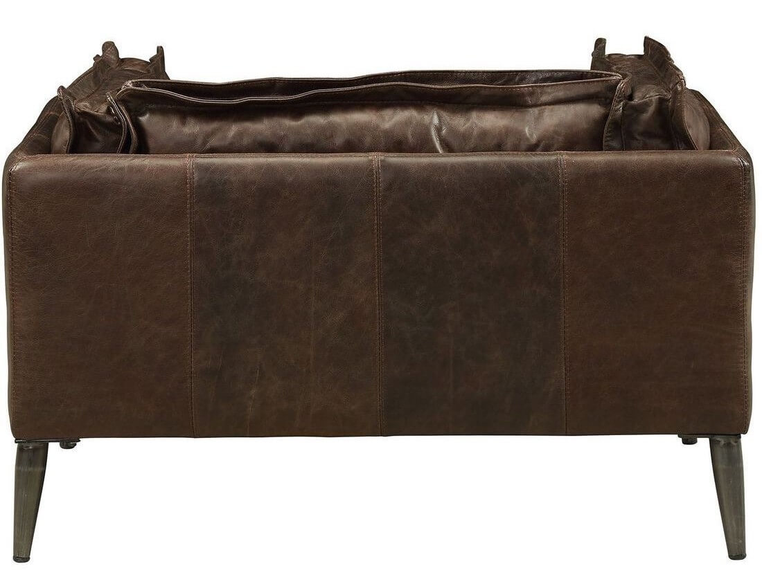 Porchester Distress Top Grain Leather Living Room Set