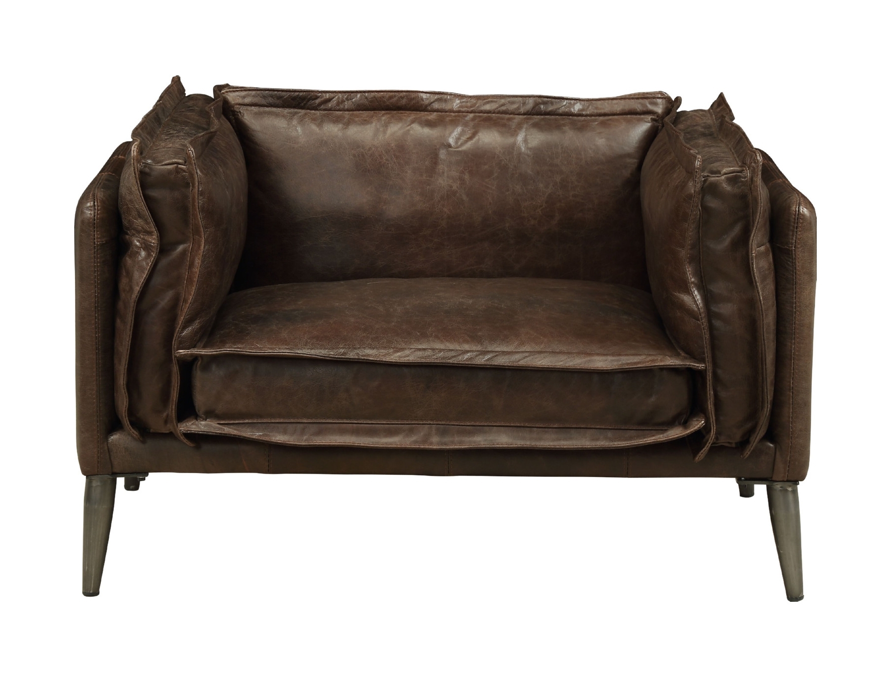 Porchester Distress Top Grain Leather Chair