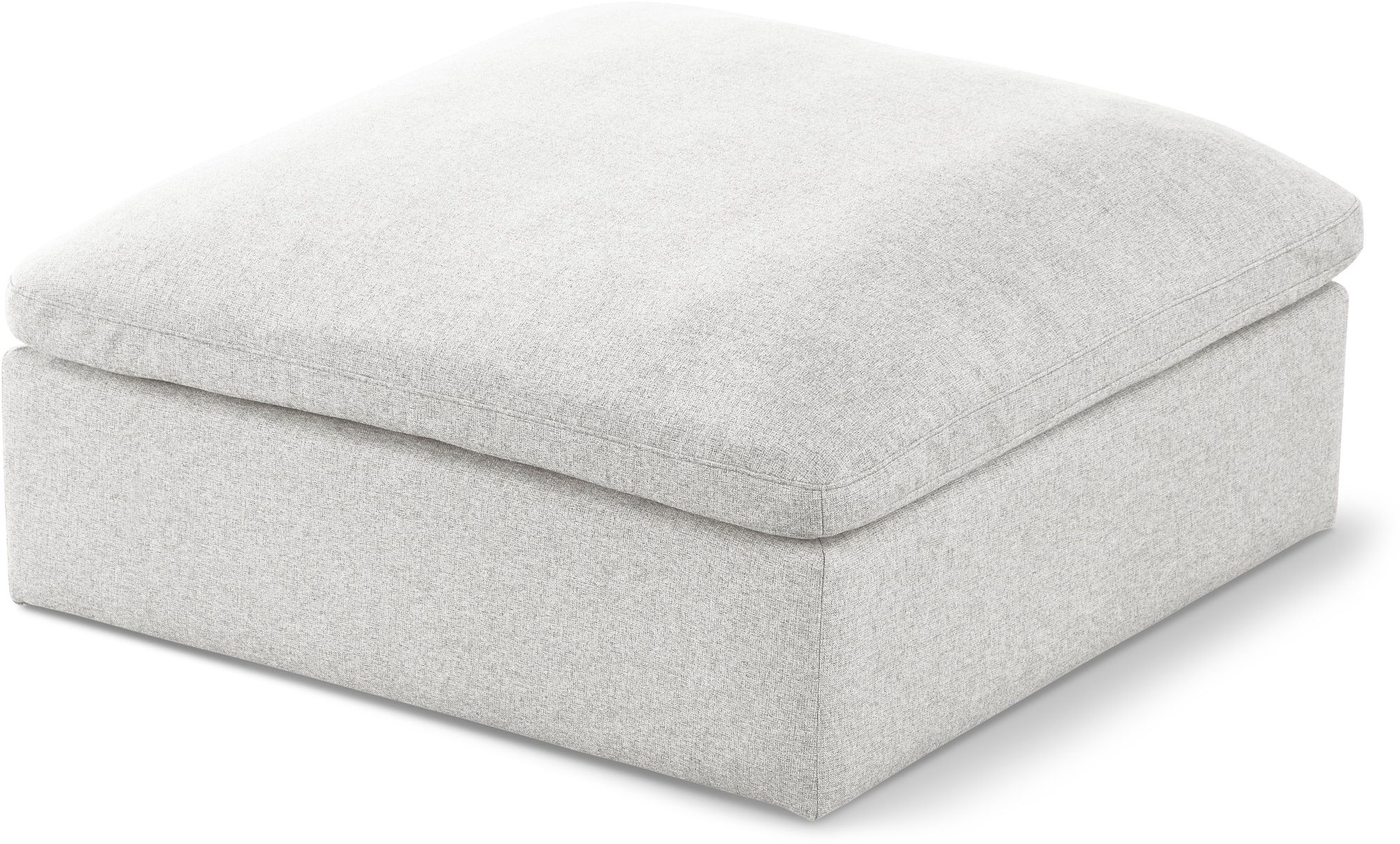 Serene Linen Fabric Deluxe Comfort Ottoman
