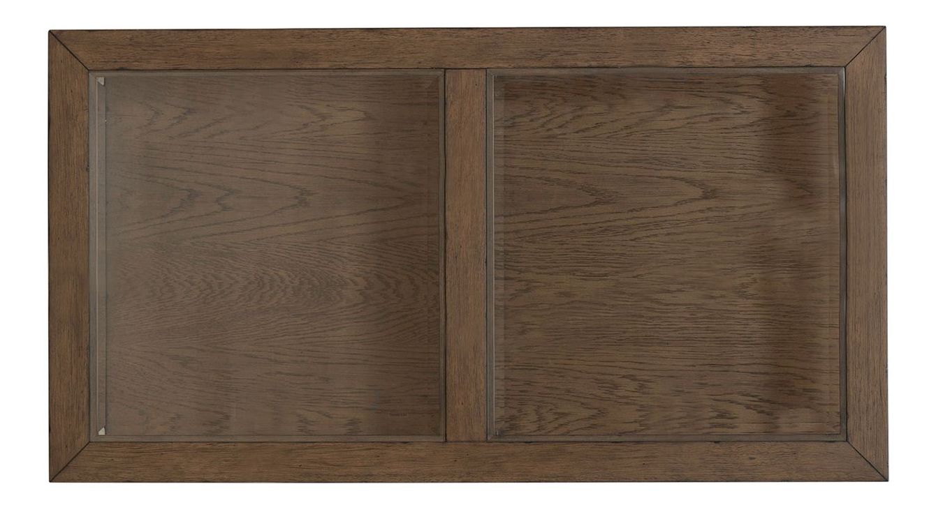 Bayhill Trellis Rectangular Glass/Wood Cocktail Table