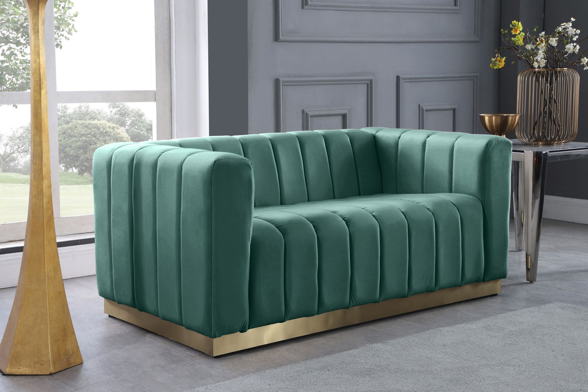 Marlon Velvet Loveseat