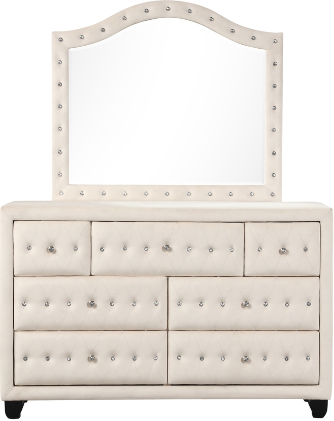 Hazel Fabric/Wood Panel Bedroom Set