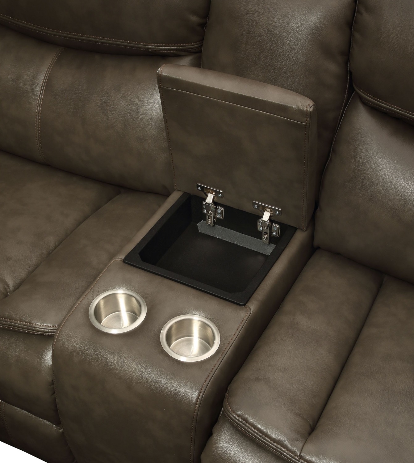 Tavin Leather-Aire Dual Recline L-Shaped Sectional Sofa