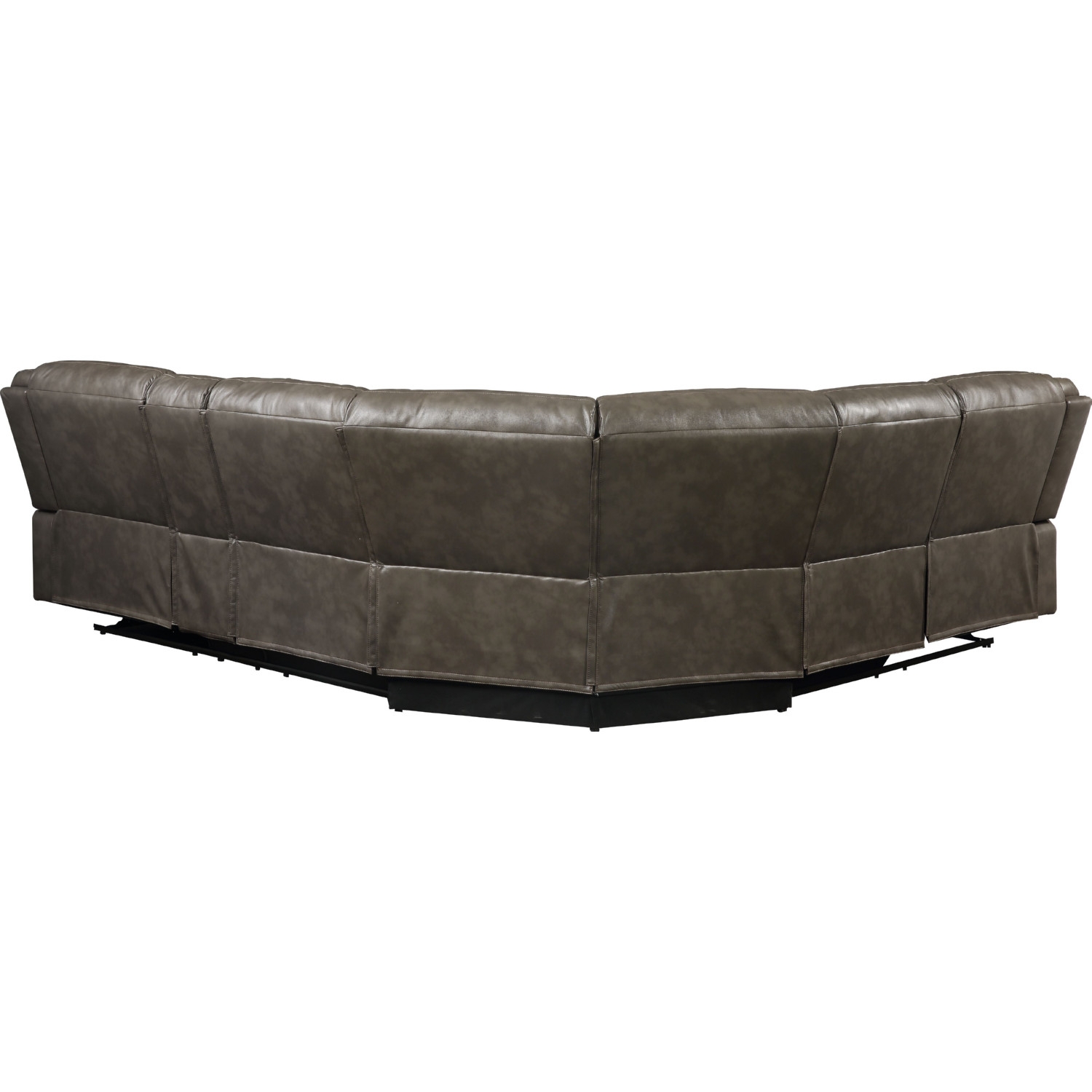 Tavin Leather-Aire Dual Recline L-Shaped Sectional Sofa