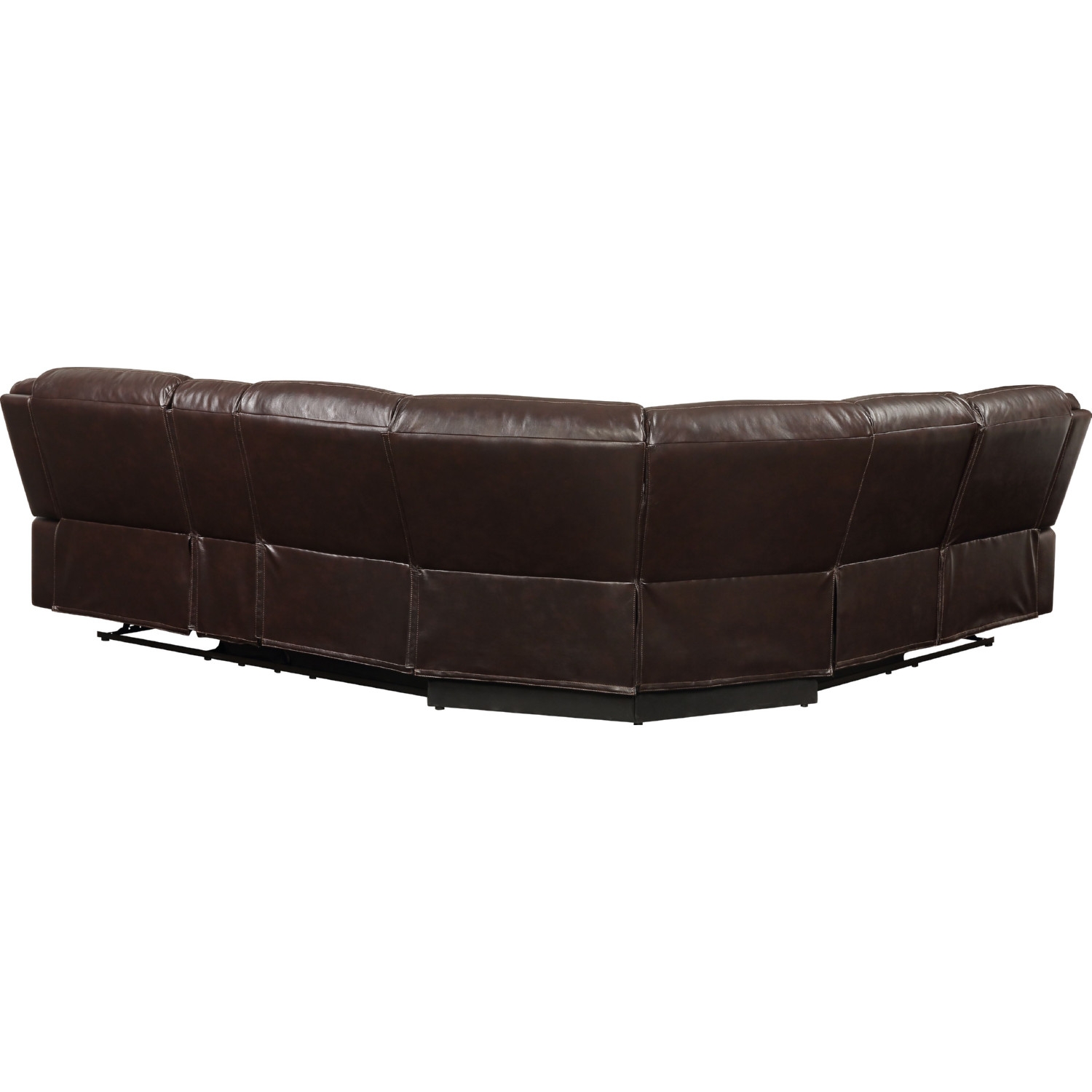 Tavin Leather-Aire Dual Recline L-Shaped Sectional Sofa