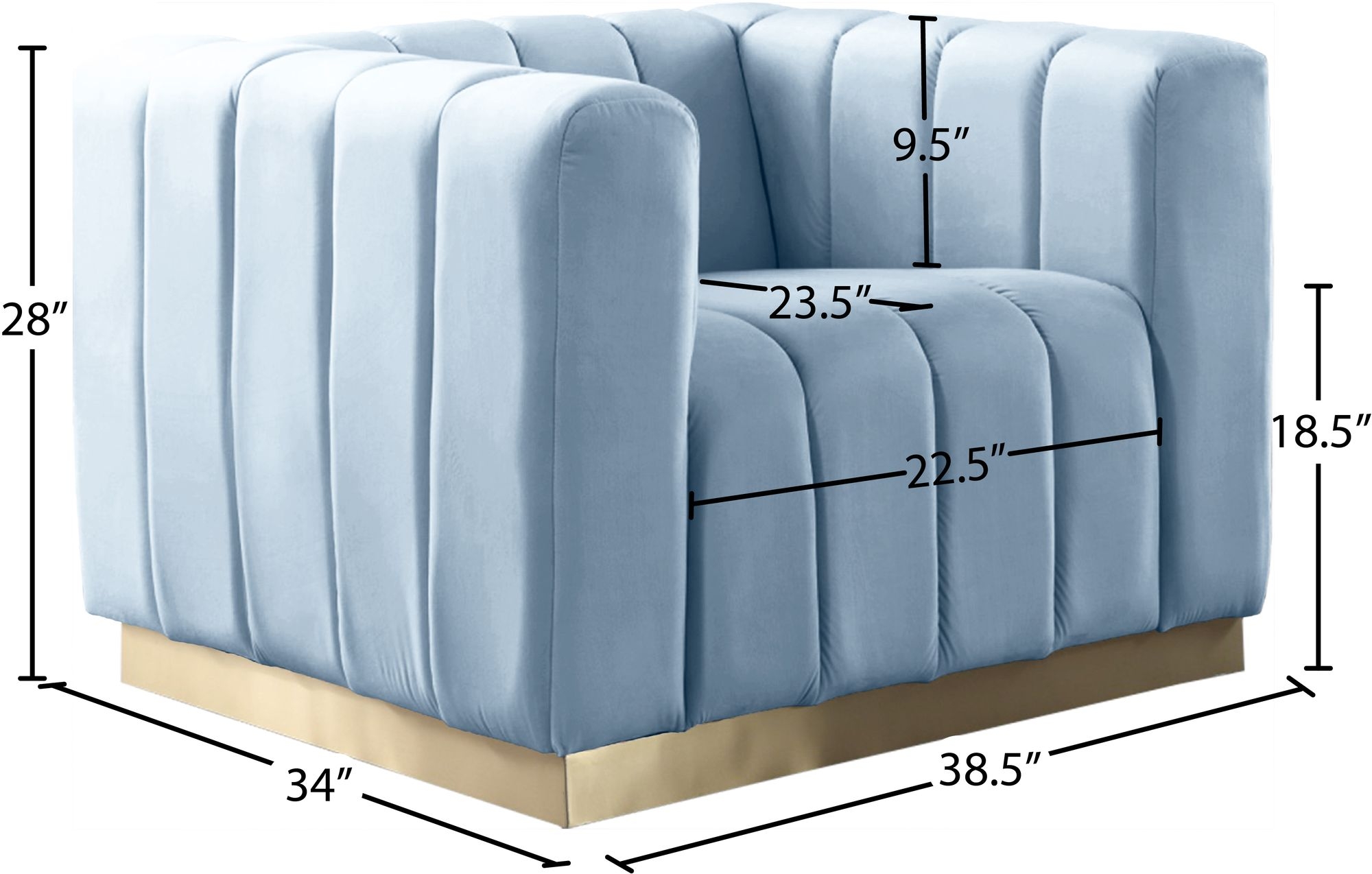 Marlon Velvet Chair