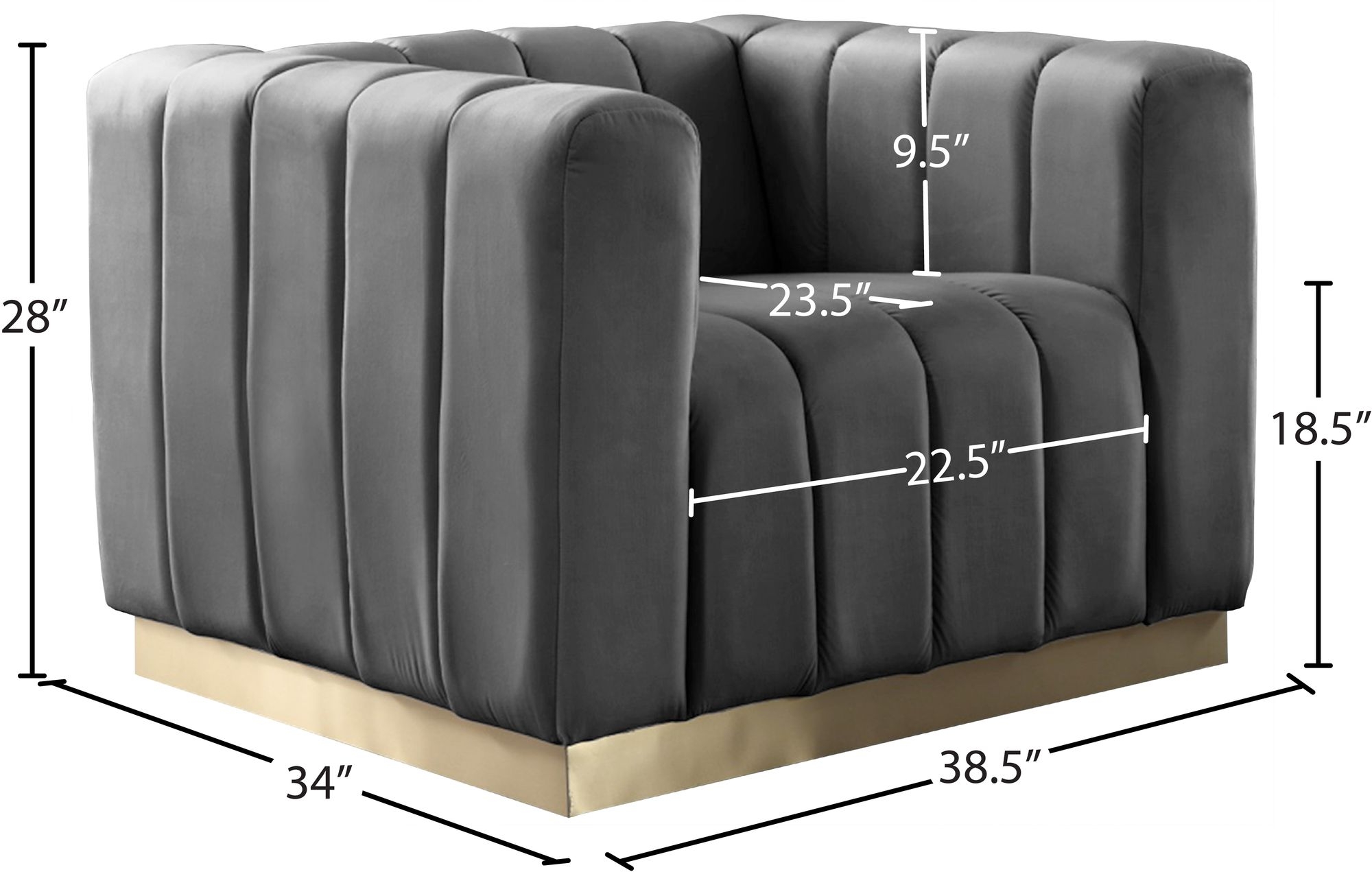 Marlon Velvet Chair