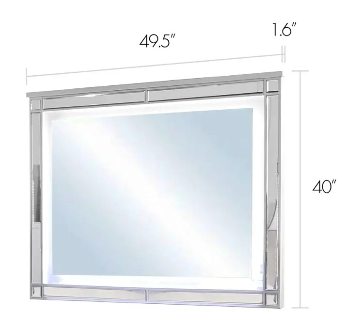 SM Calipso Glass/Wood Mirror