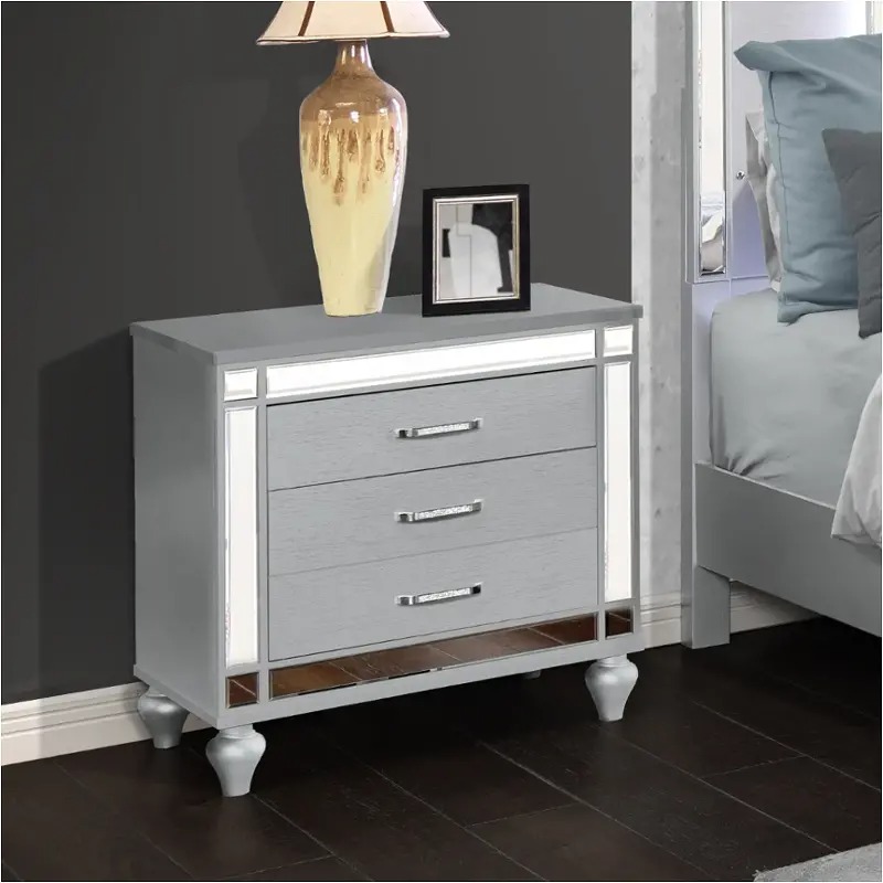 Modern transitional bedside table