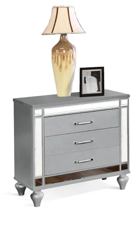 Modern transitional bedside table