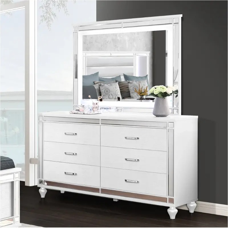 SM Calipso Glass/Wood Mirror