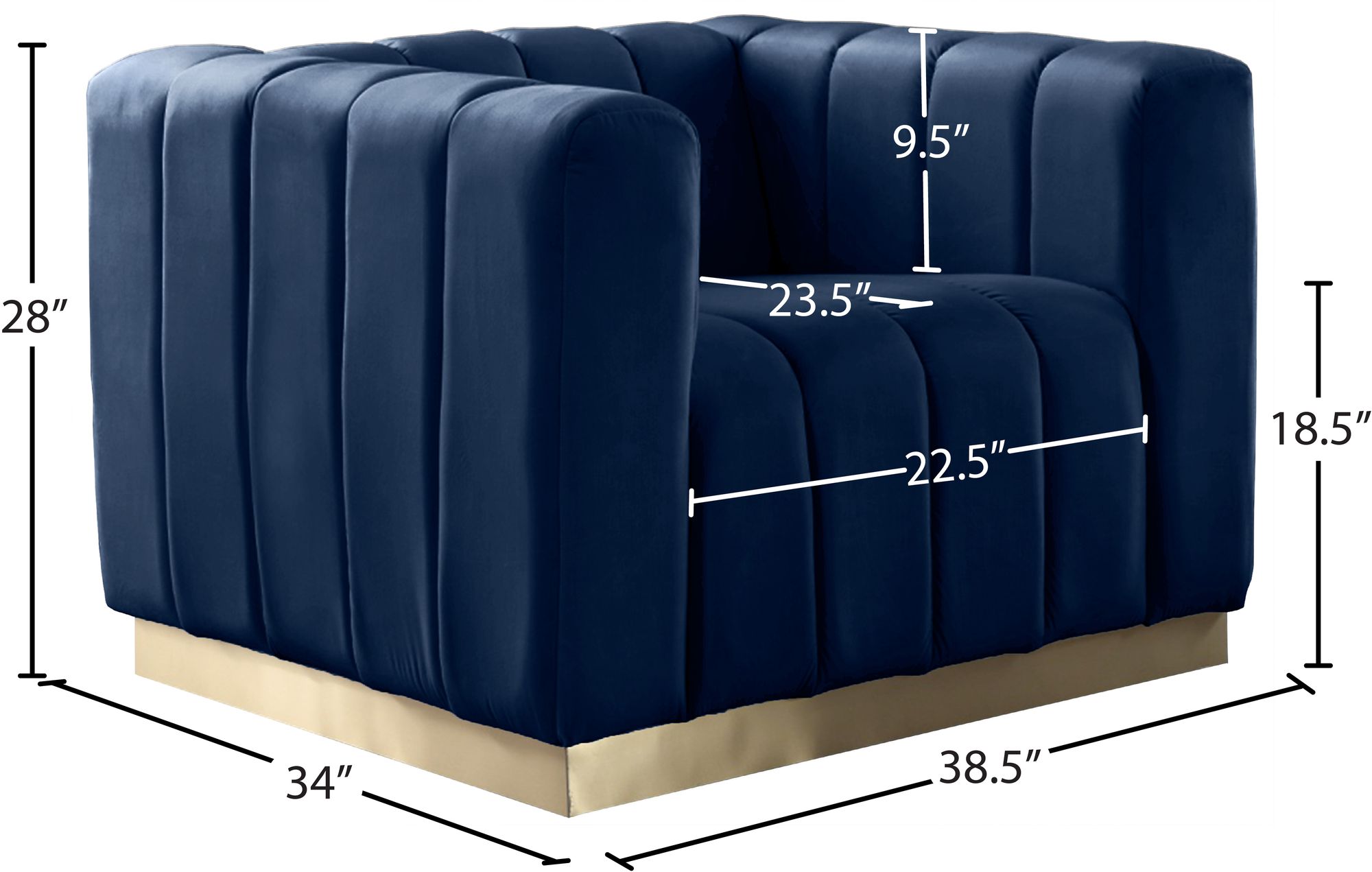 Marlon Velvet Chair