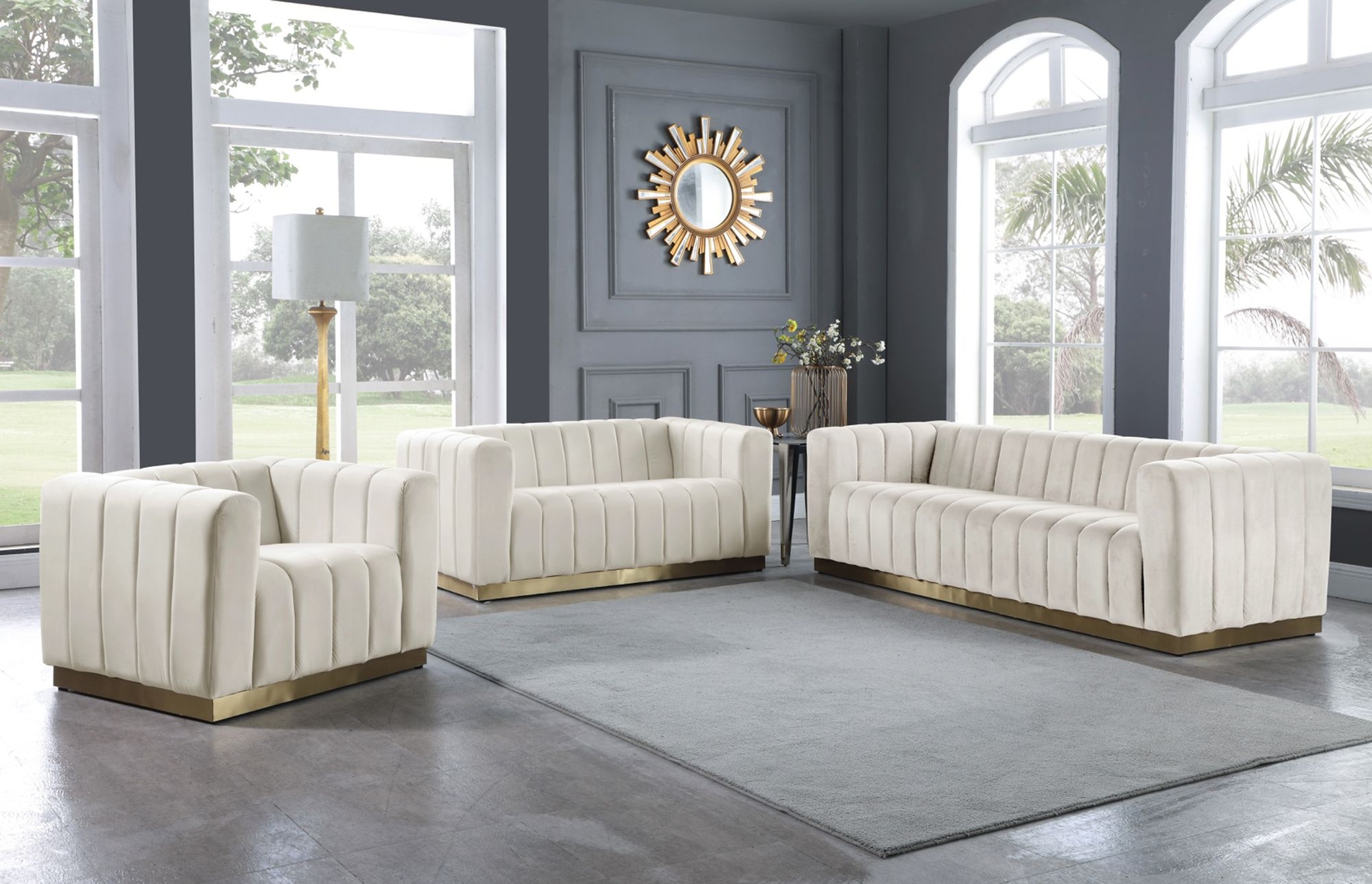 Marlon Velvet Loveseat