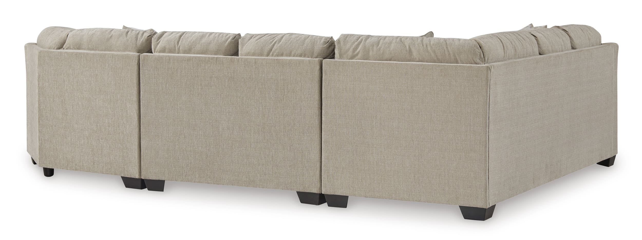 Brogan Bay 3-Piece Polyester Curved Sectional Sofa w/Right Arm Cuddler Facing