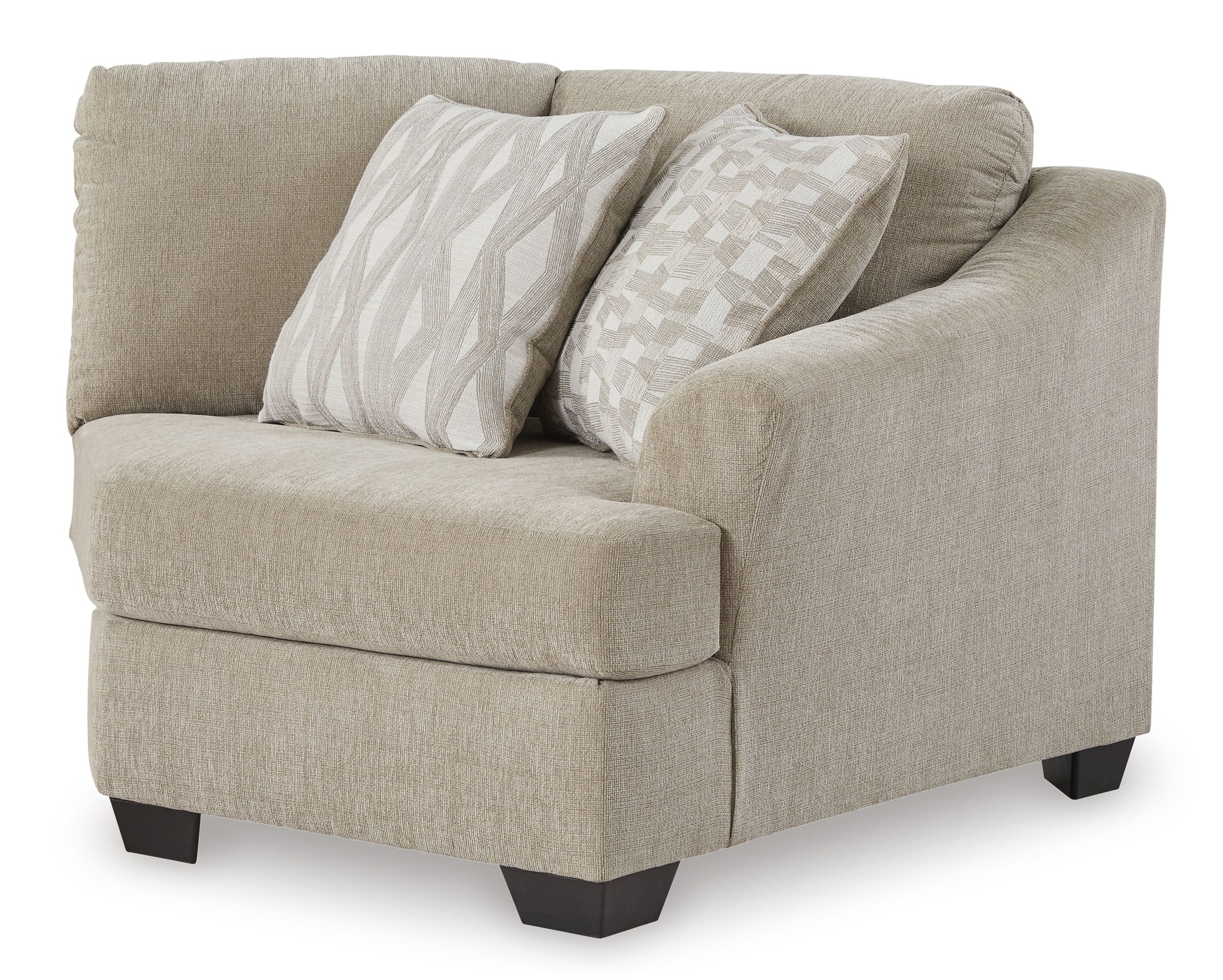 Brogan Bay 3-Piece Polyester Curved Sectional Sofa w/Right Arm Cuddler Facing