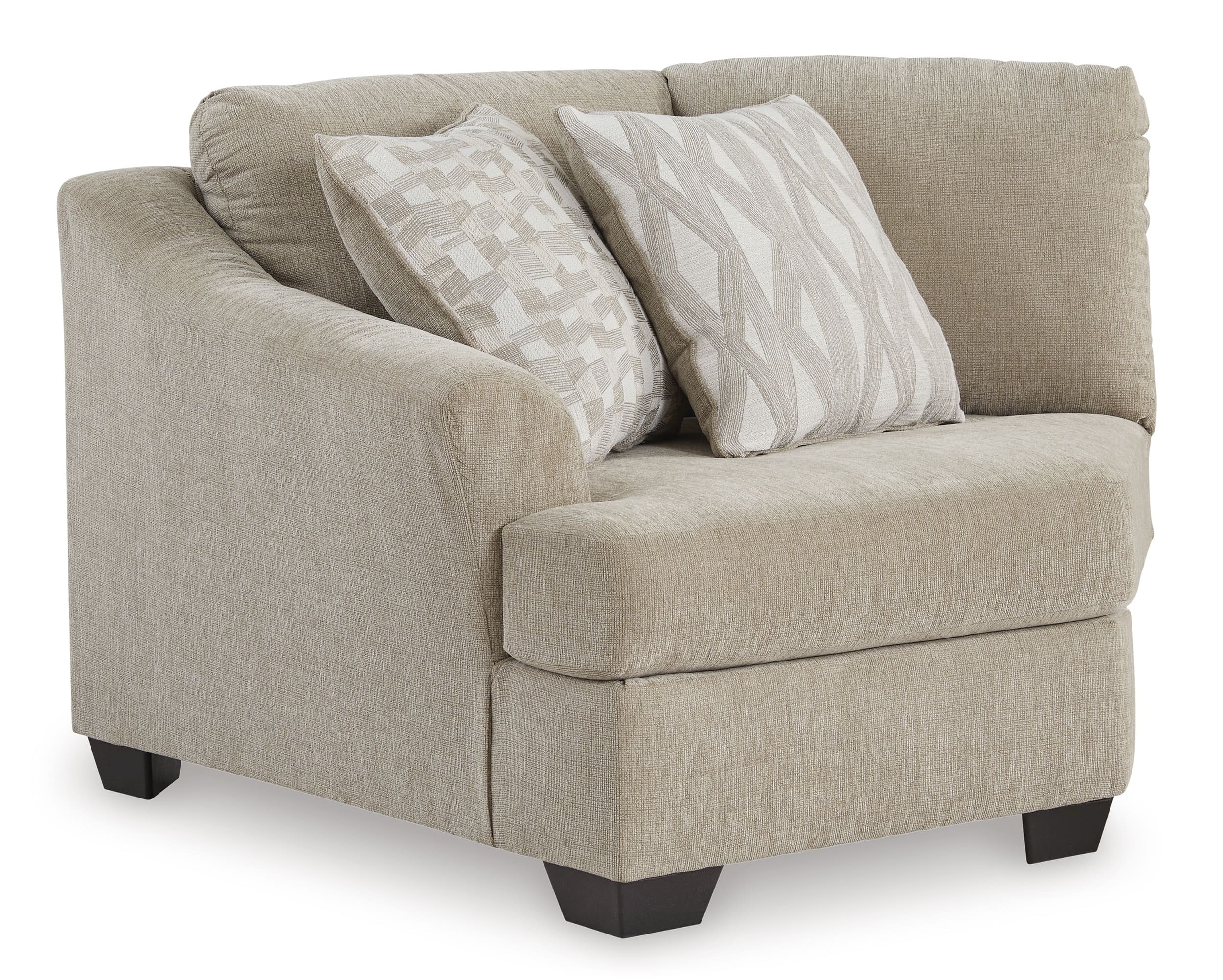 Brogan Bay 3-Piece Polyester Curved Sectional Sofa w/Left Arm Cuddler Facing