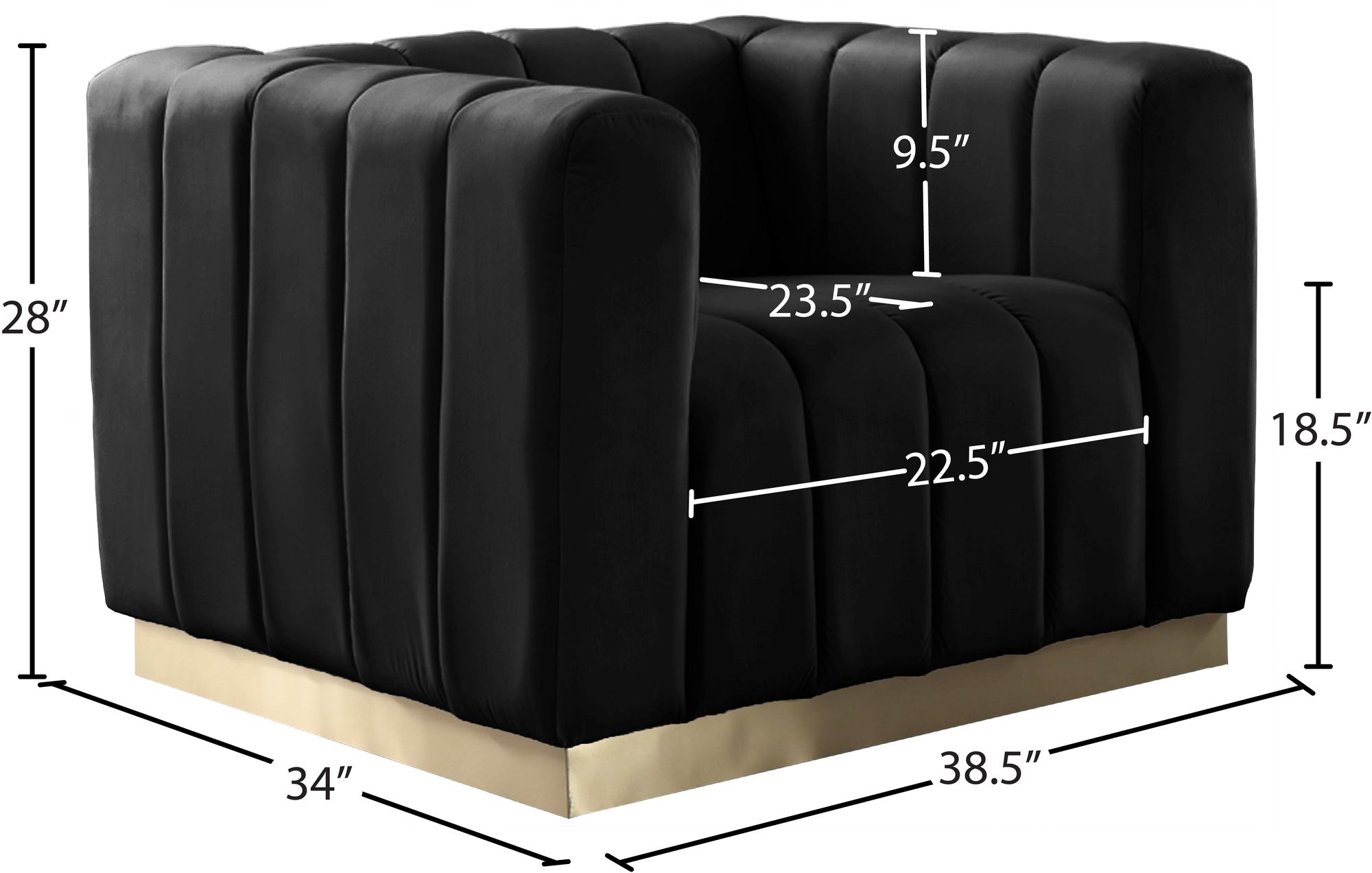 Marlon Velvet Chair