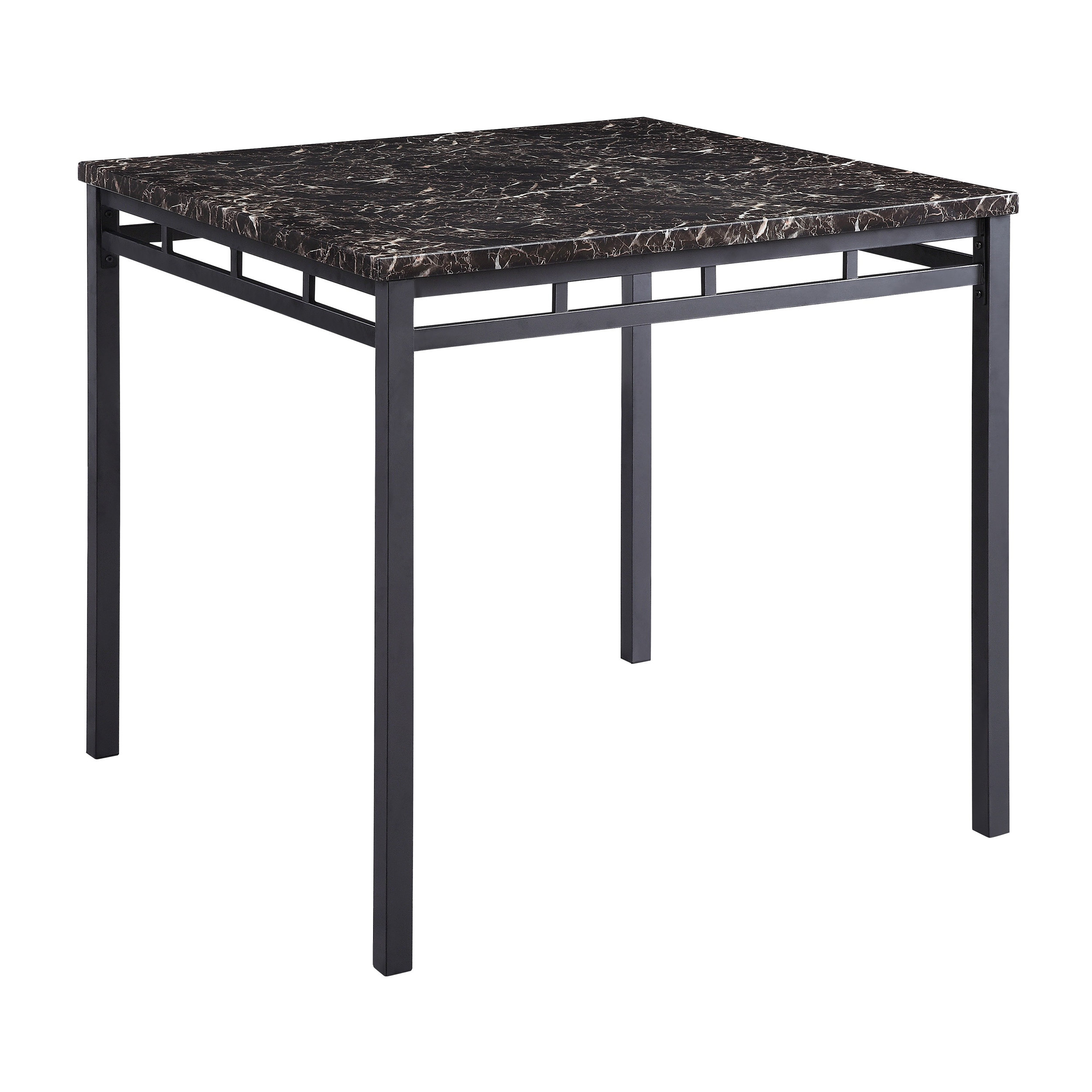 Olney Faux Marble/Metal 5-Piece Pack Counter Height Set