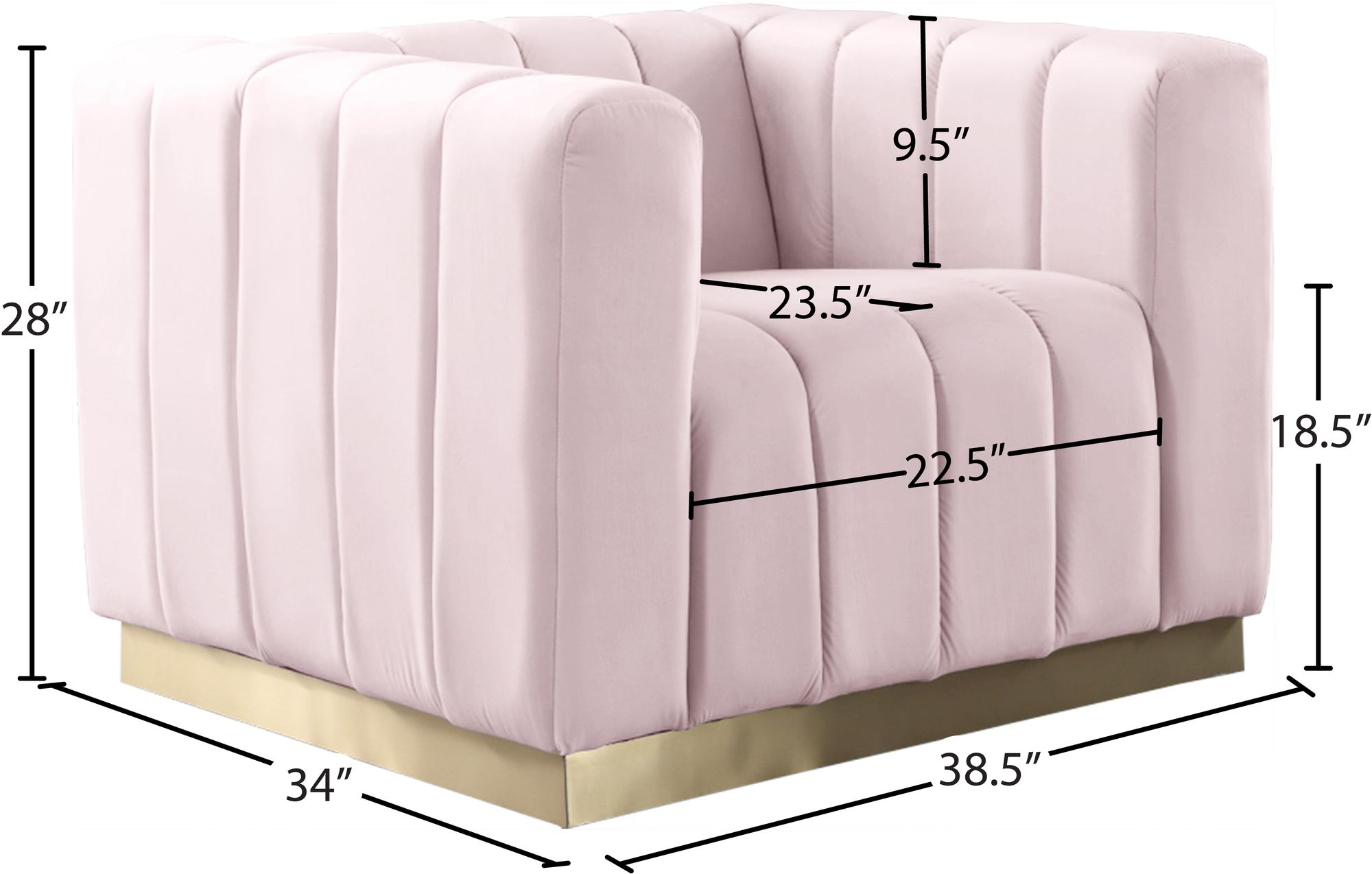 Marlon Velvet Chair