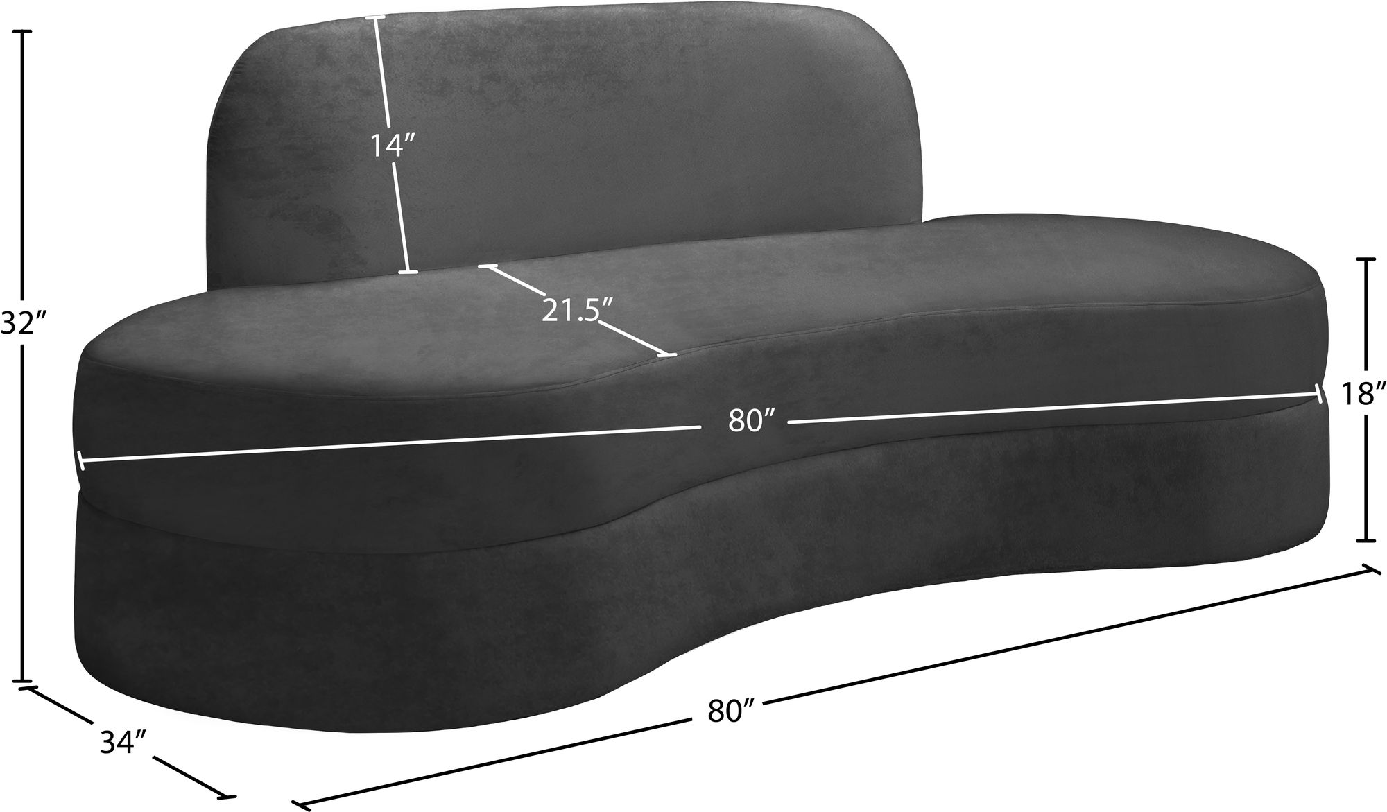 Mitzy Velvet Sofa