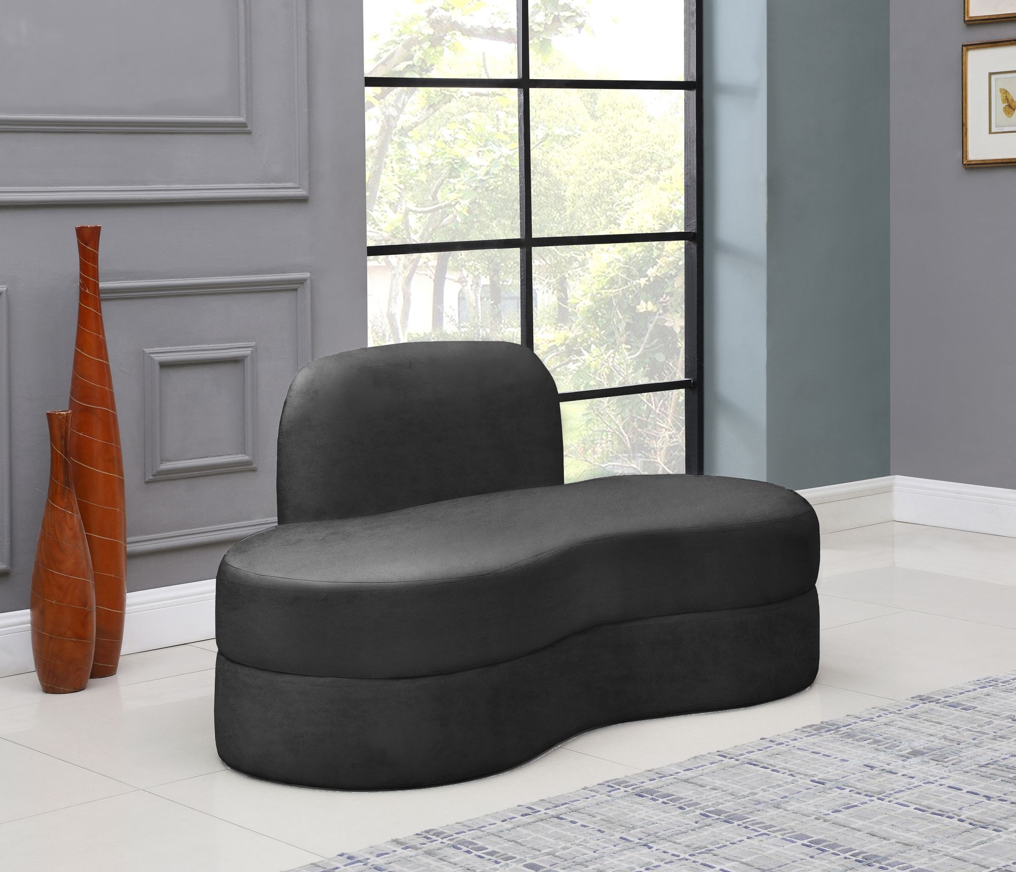 Mitzy Velvet Loveseat