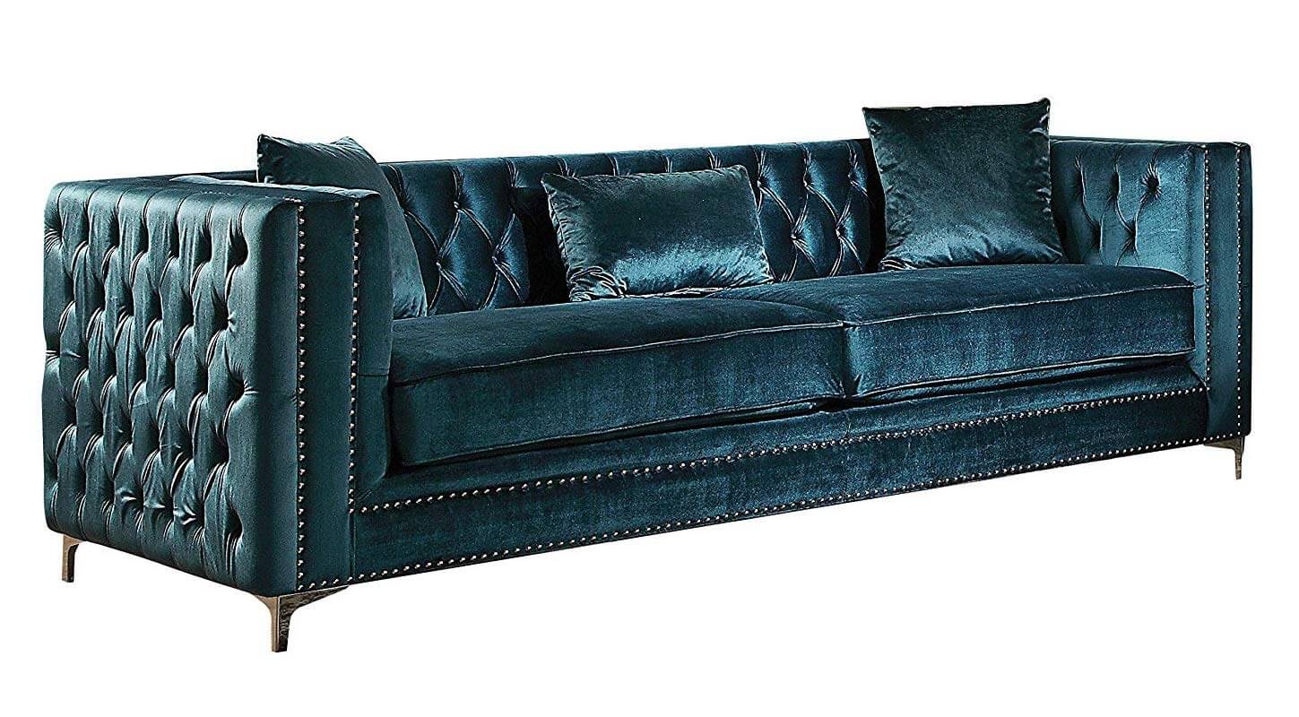 Gillian Velvet Living Room Set