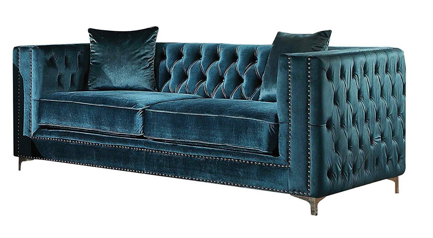 Gillian Velvet Living Room Set