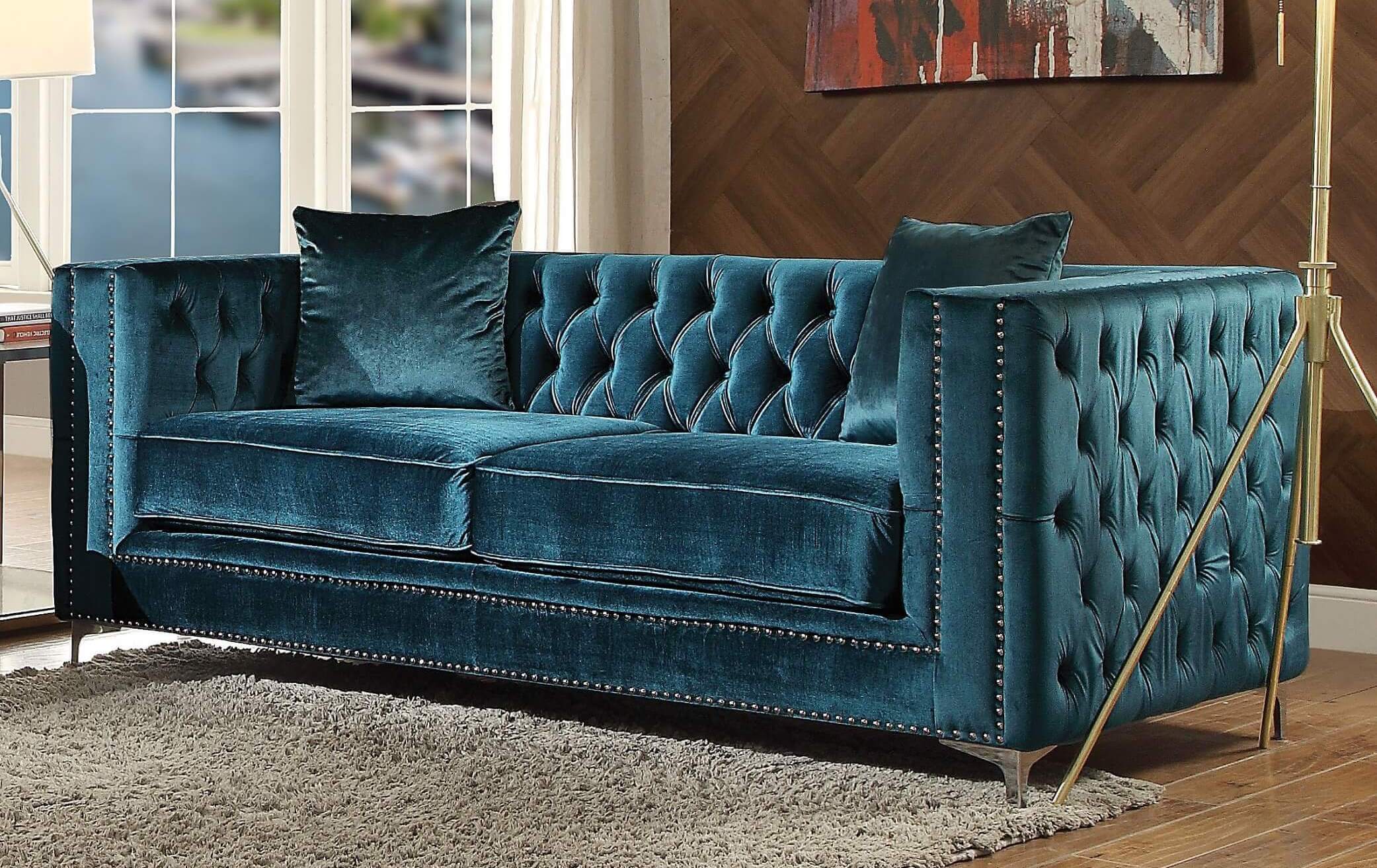 Gillian Velvet Loveseat