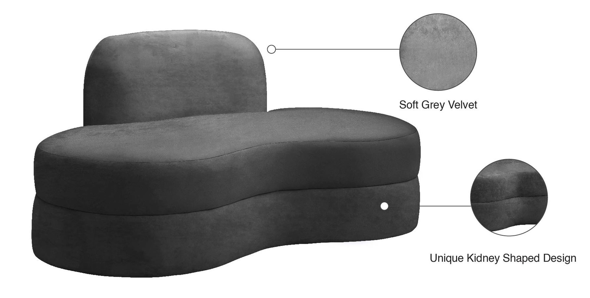 Mitzy Velvet Loveseat