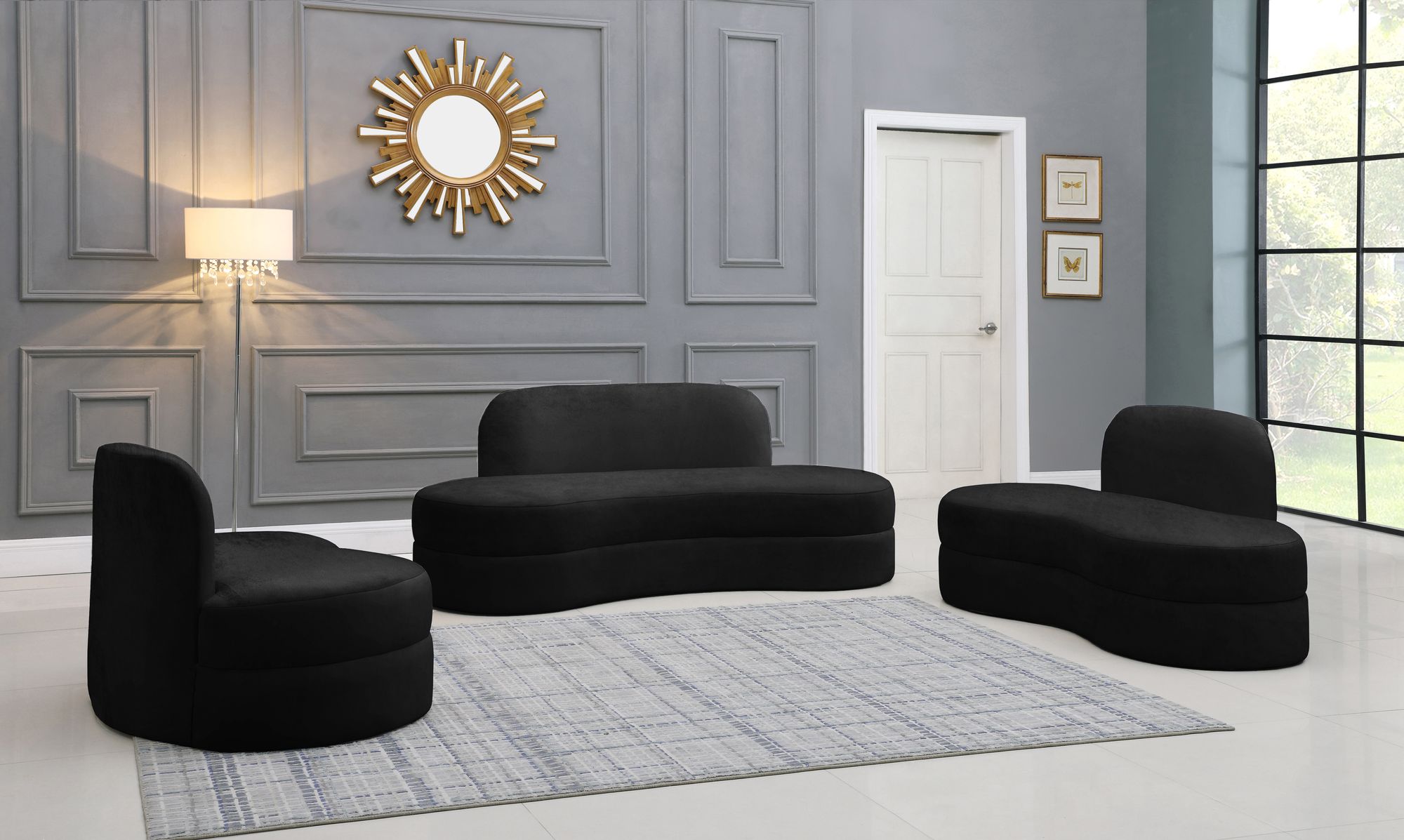 Mitzy Velvet Sofa