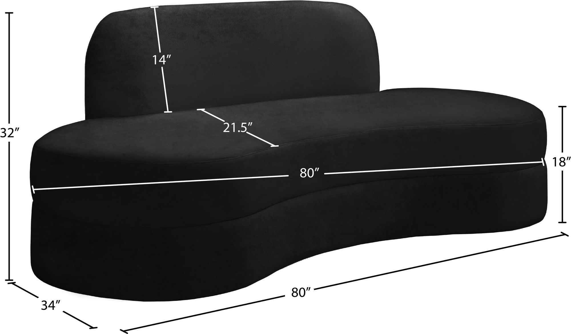 Mitzy Velvet Sofa