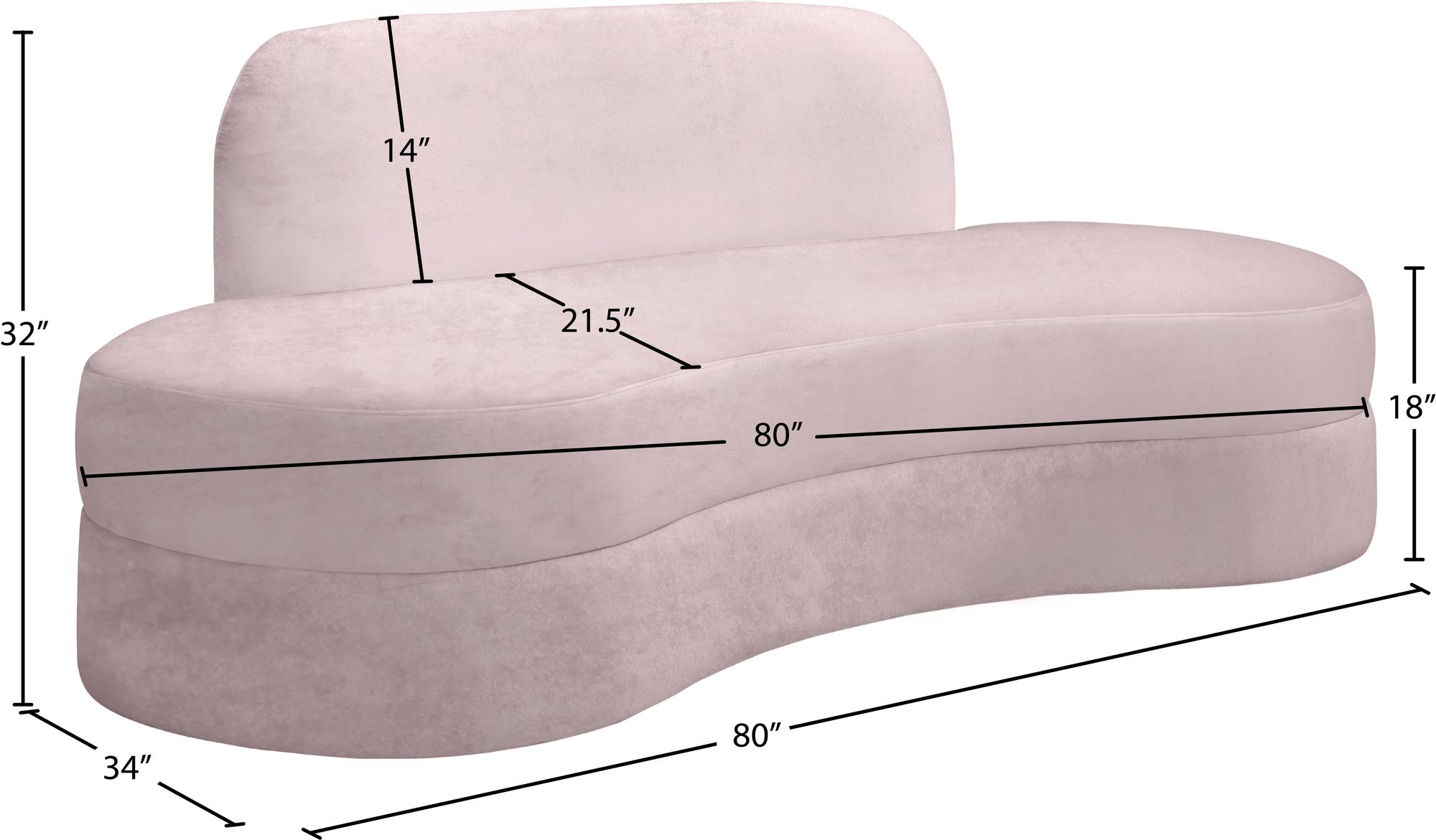 Mitzy Velvet Sofa
