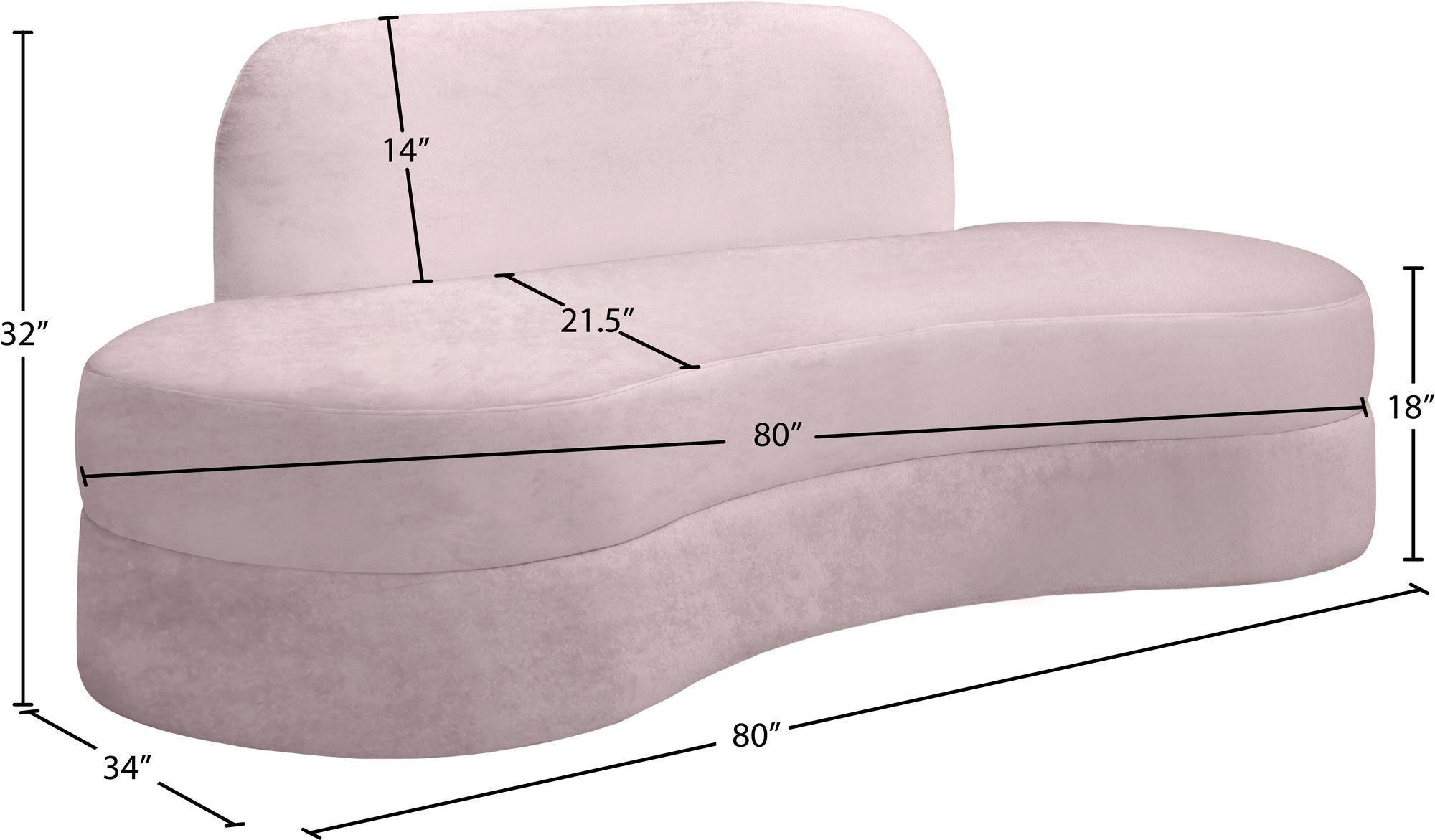 Mitzy Velvet Sofa