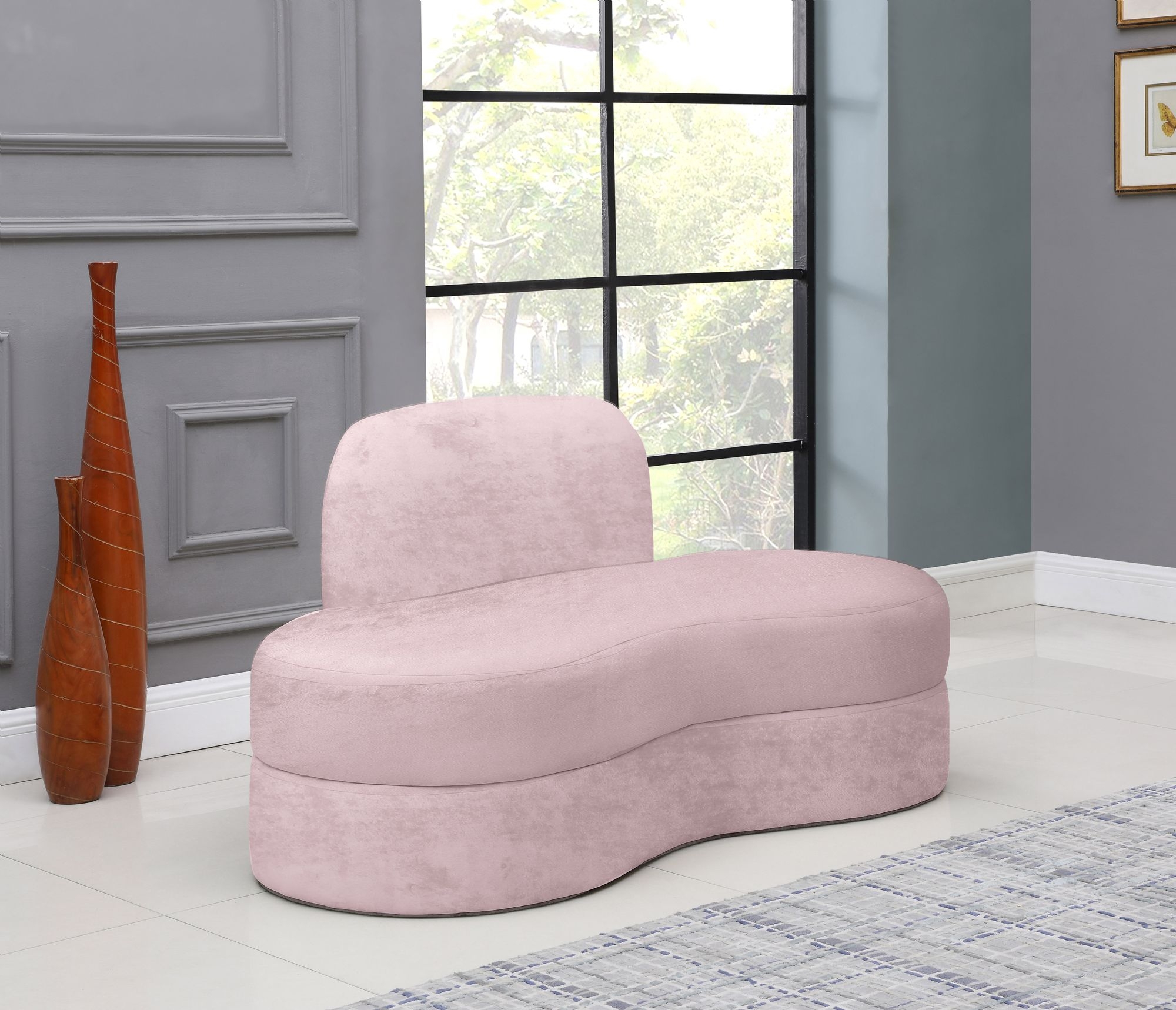 Mitzy Velvet Loveseat