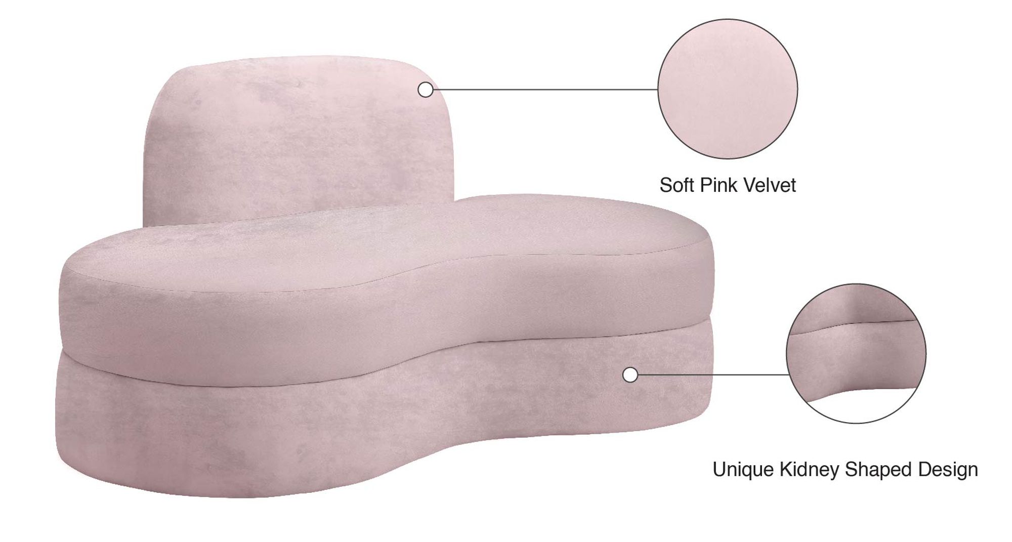 Mitzy Velvet Loveseat